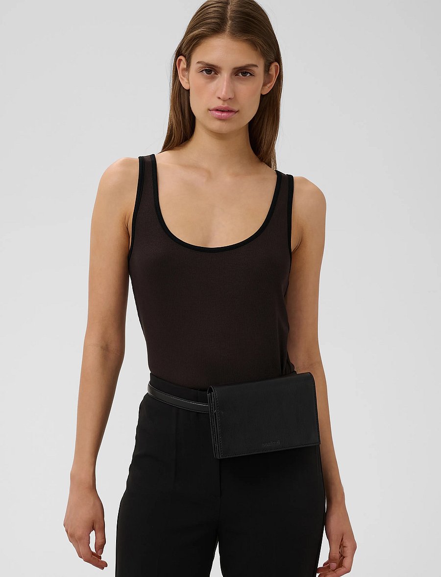 Soaked - SLNaida Tank Top - Ärmellose tops - ganache - 0