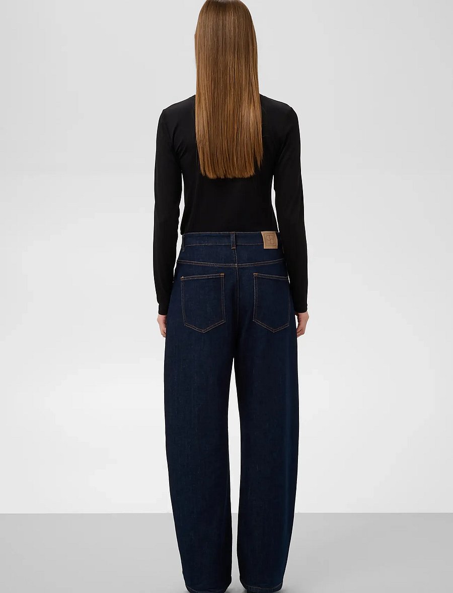 Soaked - SLHanadi Round Neck Tee - langärmlige tops - black - 4
