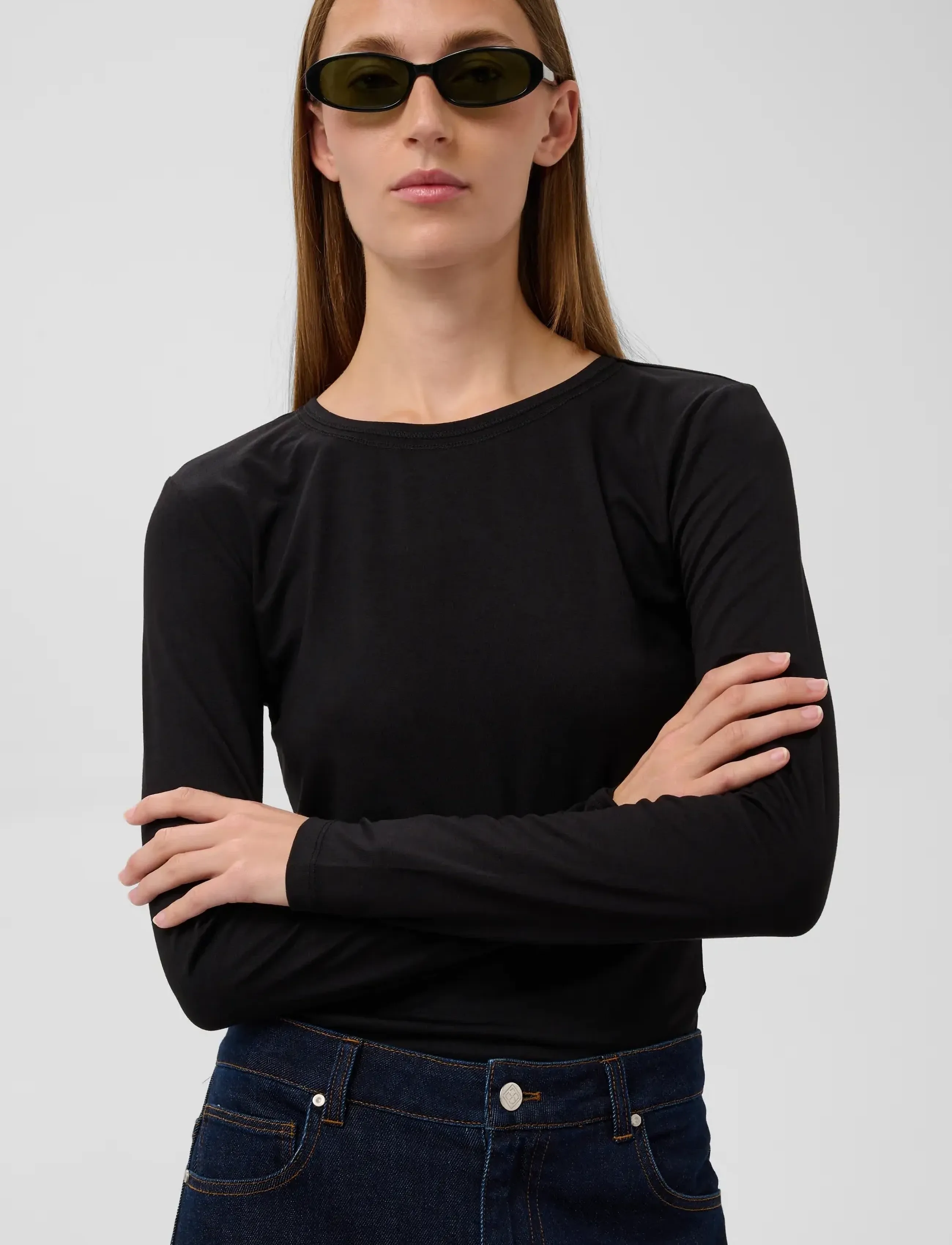Soaked - SLHanadi Round Neck Tee - herbstliche kleidung - black - 5