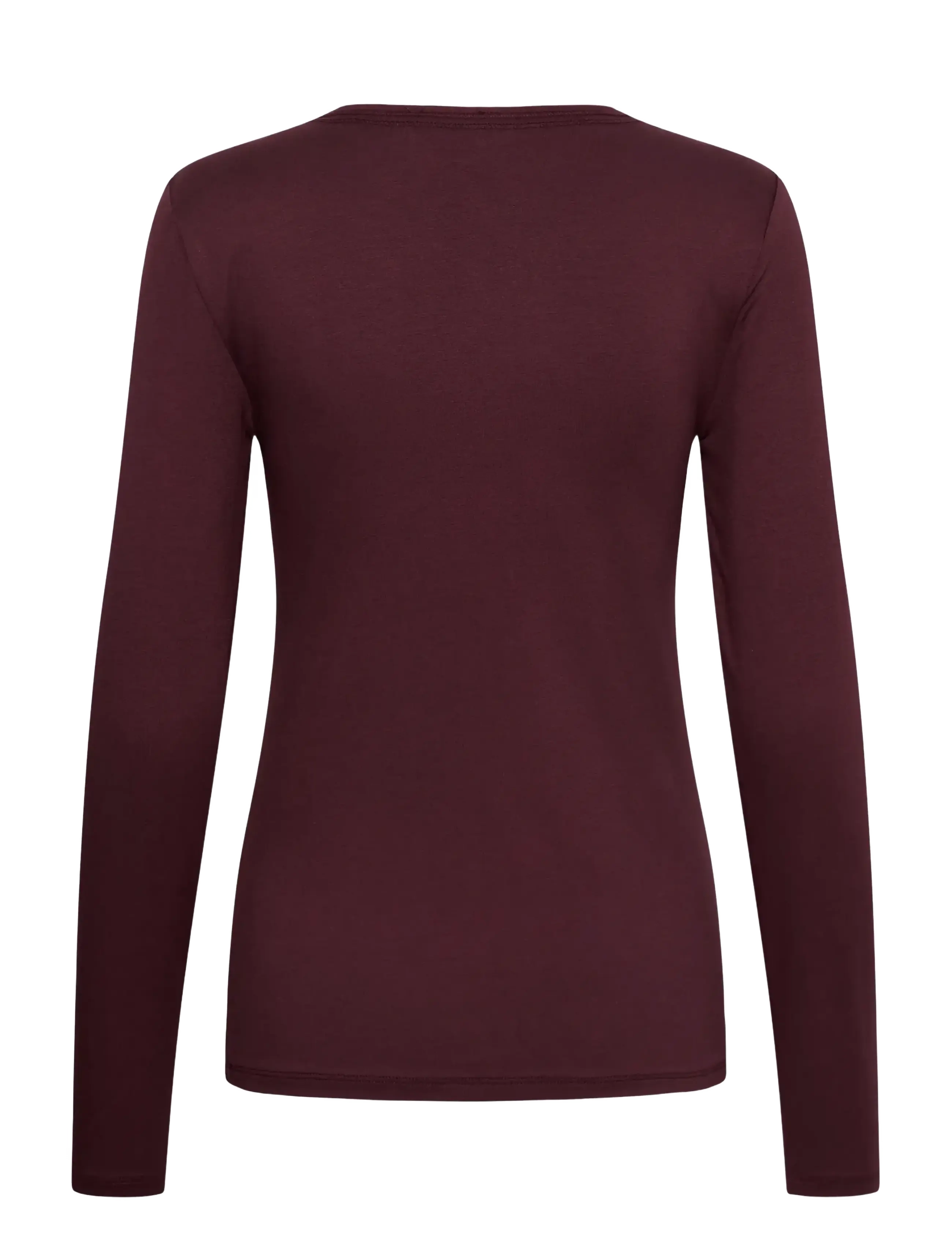 Soaked - SLHanadi Round Neck Tee - long-sleeved tops - fig - 2