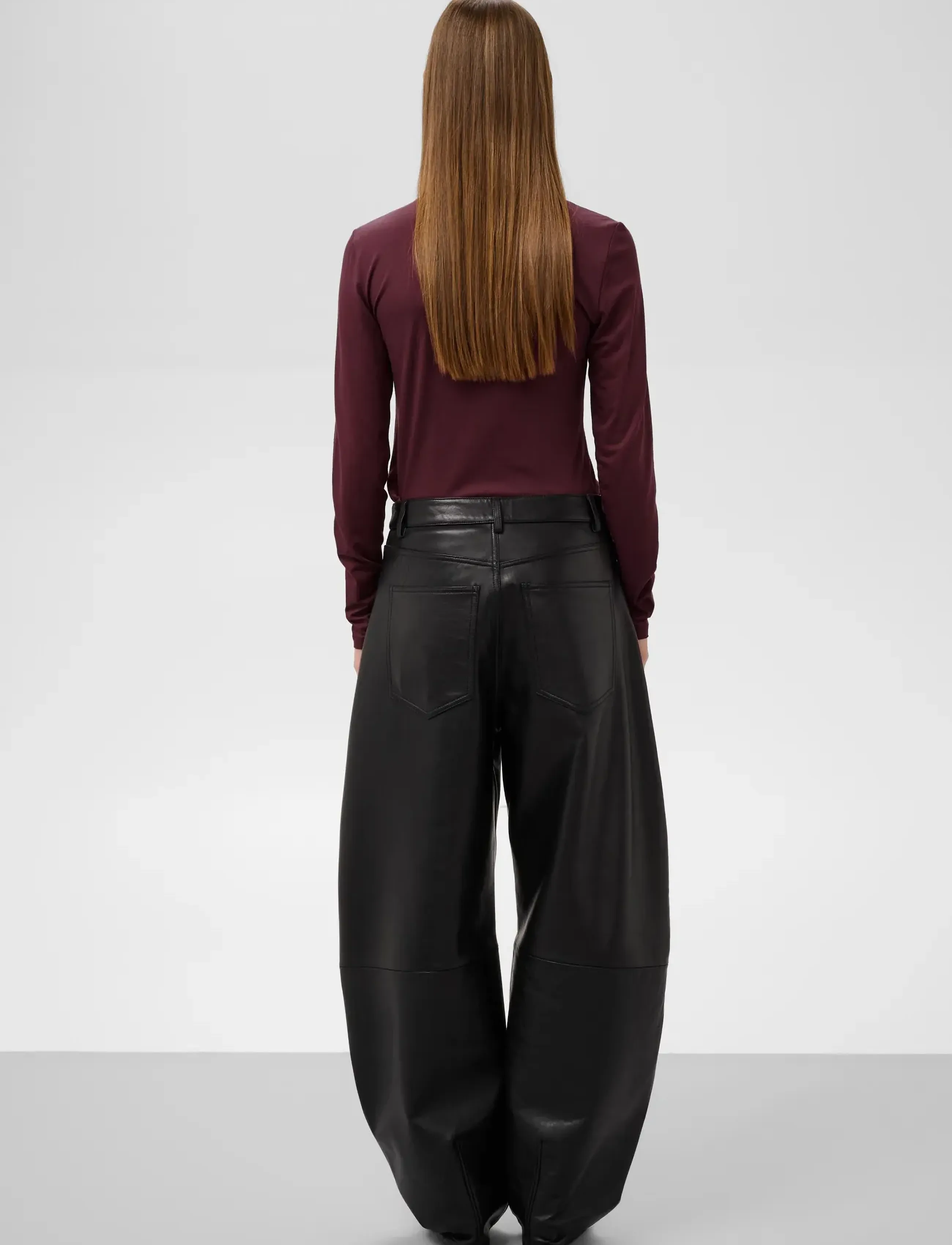 Soaked - SLHanadi Round Neck Tee - long-sleeved tops - fig - 4