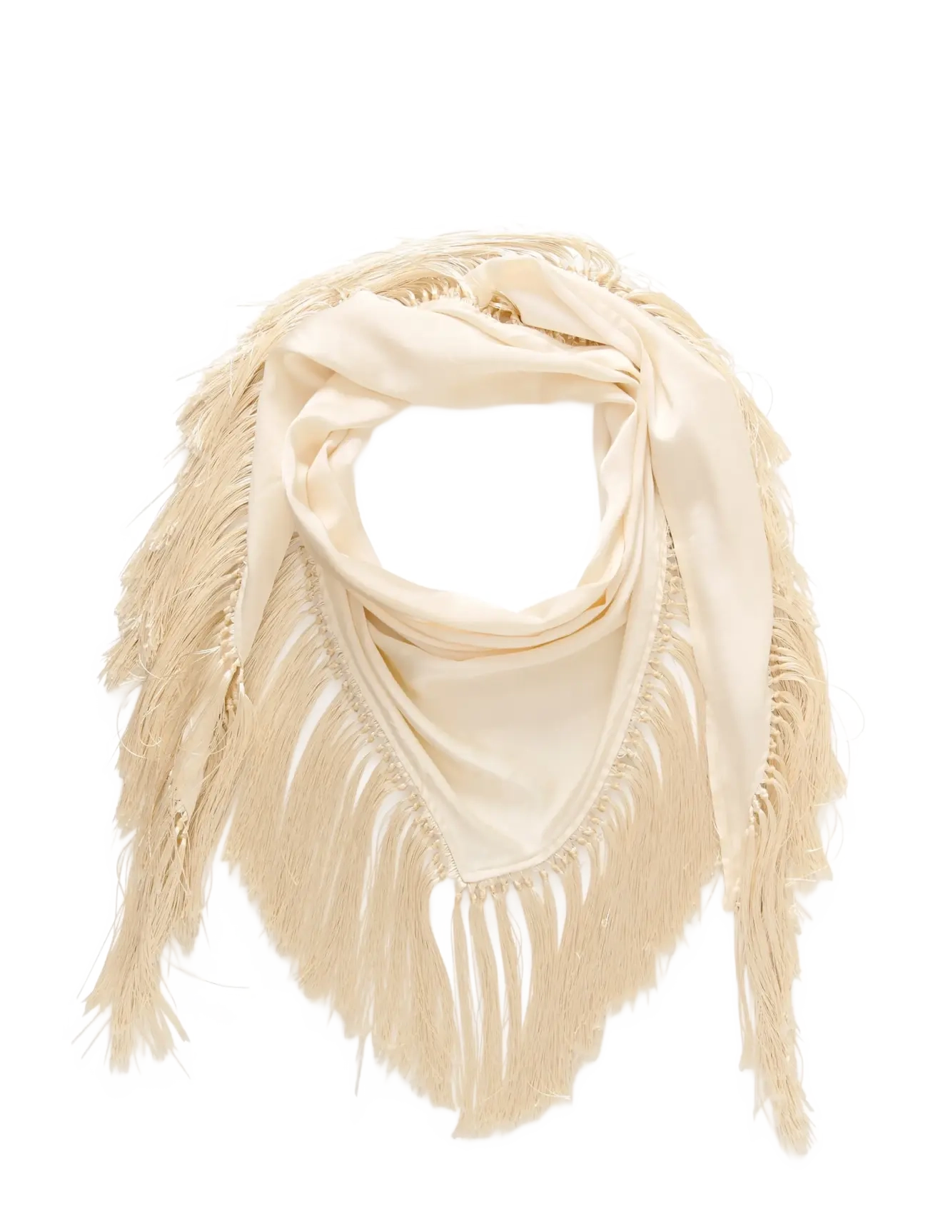 Soaked SLVerona Fringe Scarf - Inspiration - ANTIQUE WHITE / cream