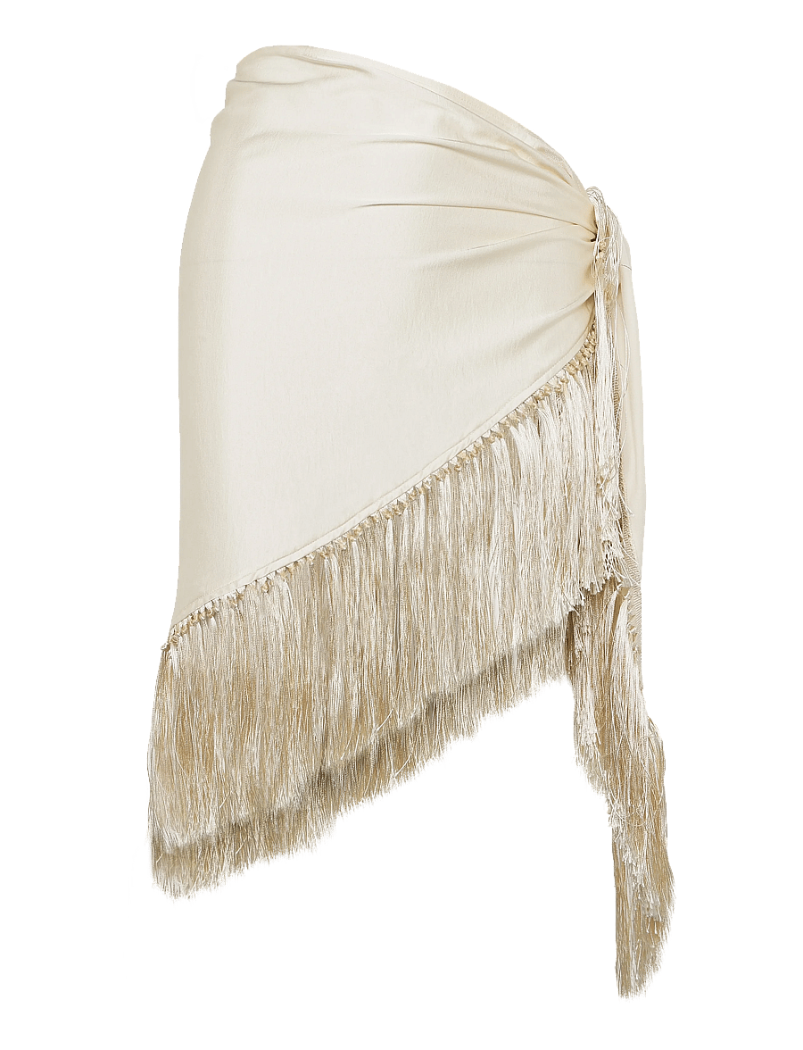 Soaked - SLVerona Fringe Scarf - schals - antique white - 1
