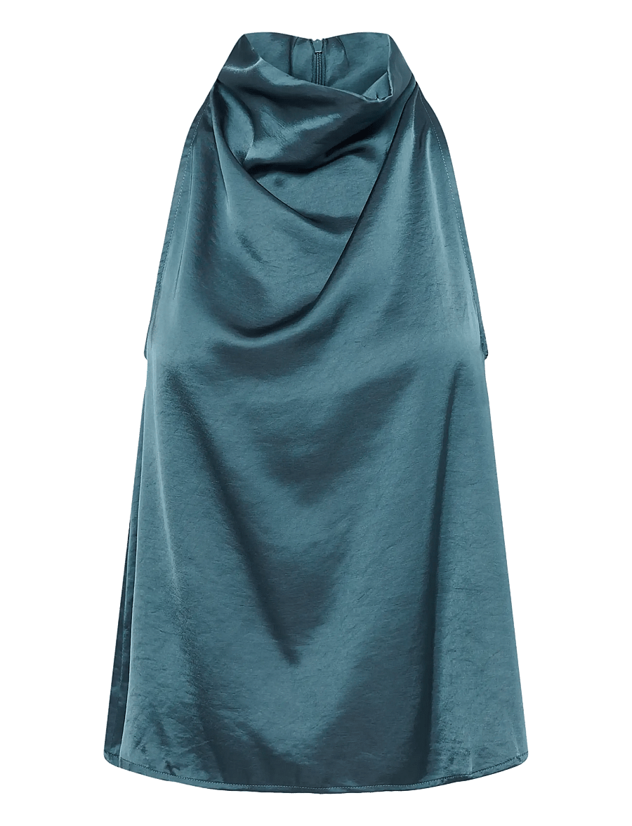 Soaked - SLVerona Racer Back Top - linnen - turbulence - 1