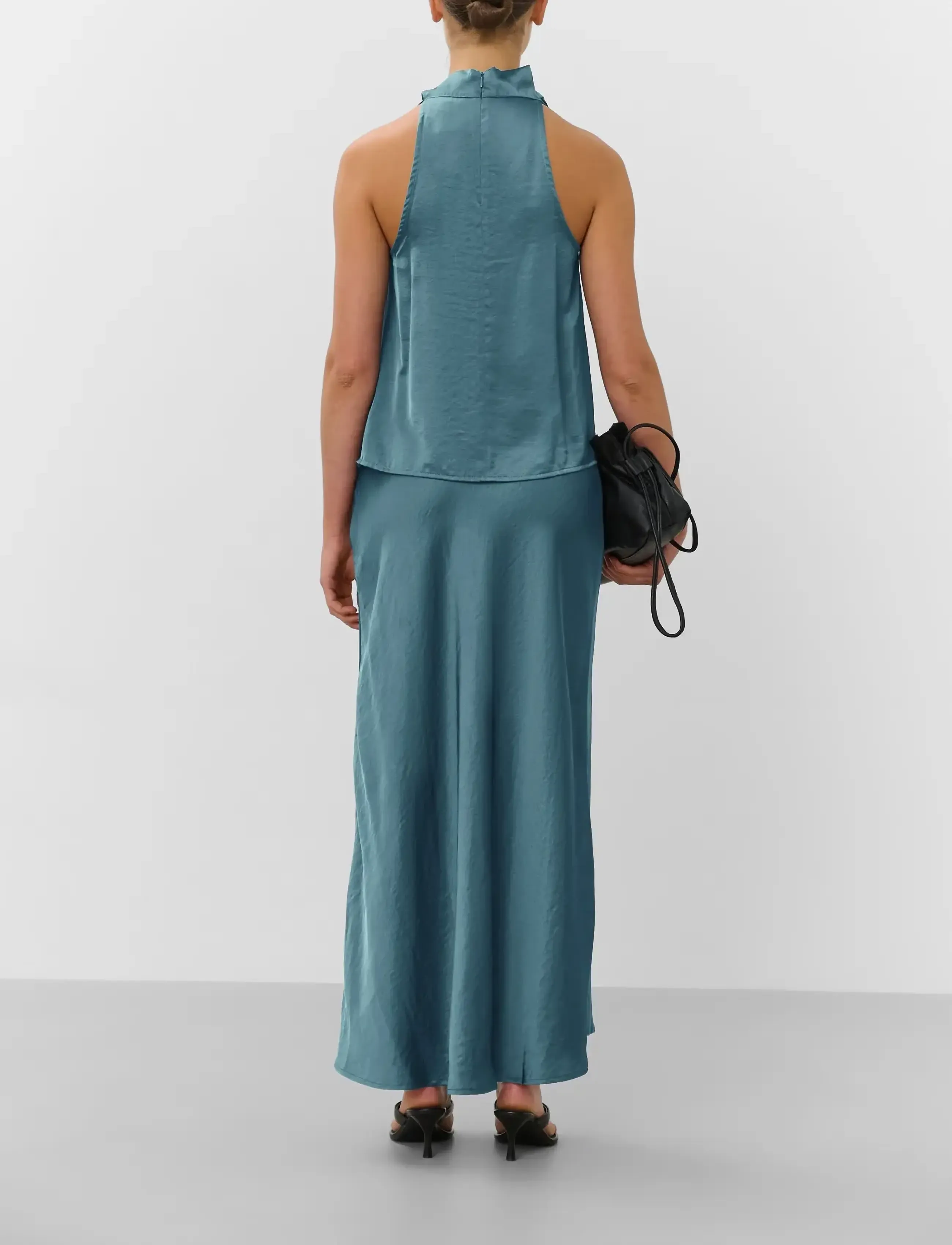 Soaked - SLVerona Racer Back Top - linnen - turbulence - 4