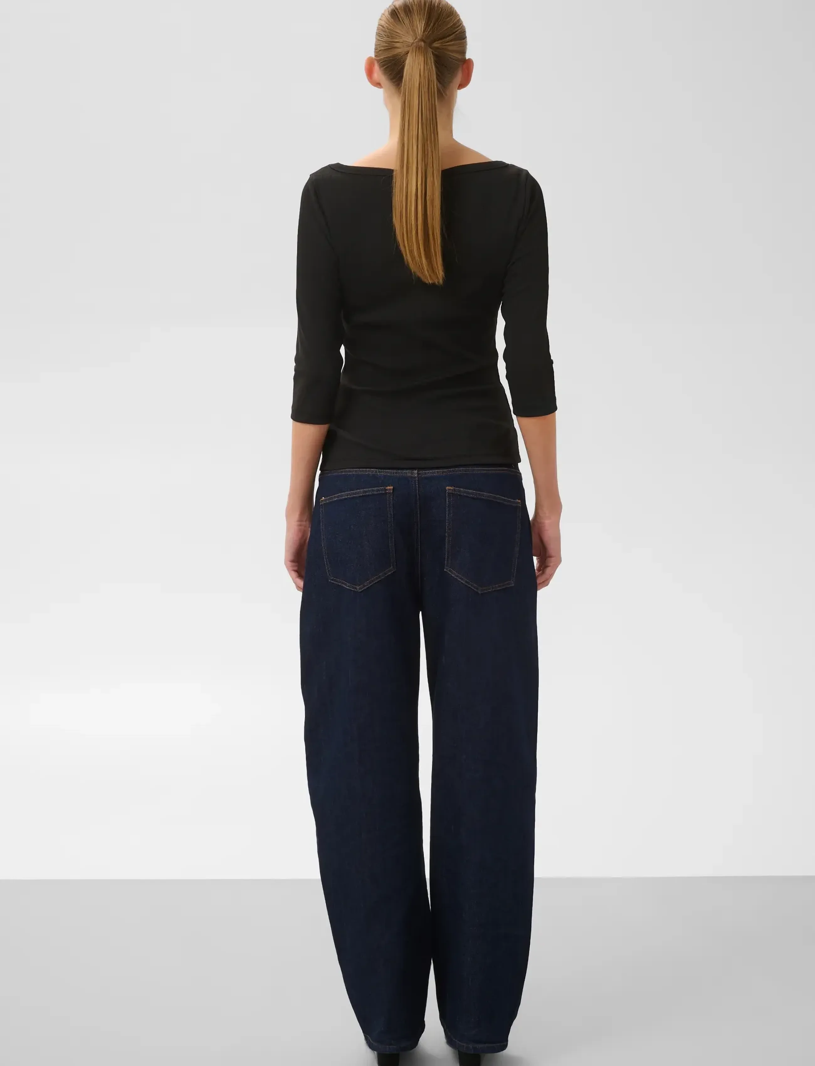 Soaked - SLSerenella Boat Neck T-shirt - langærmede toppe - black - 4