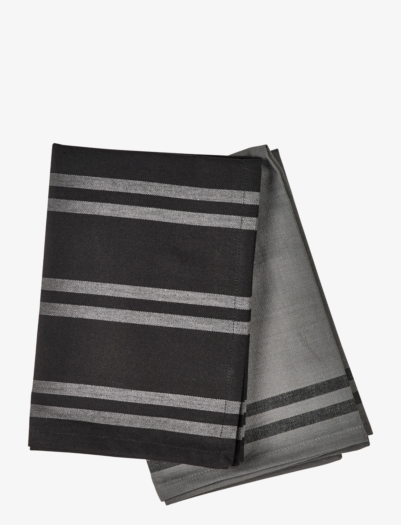 Södahl - Tea towel 50x70 Soft Black 2 pcs - köögirätikud - black - 4