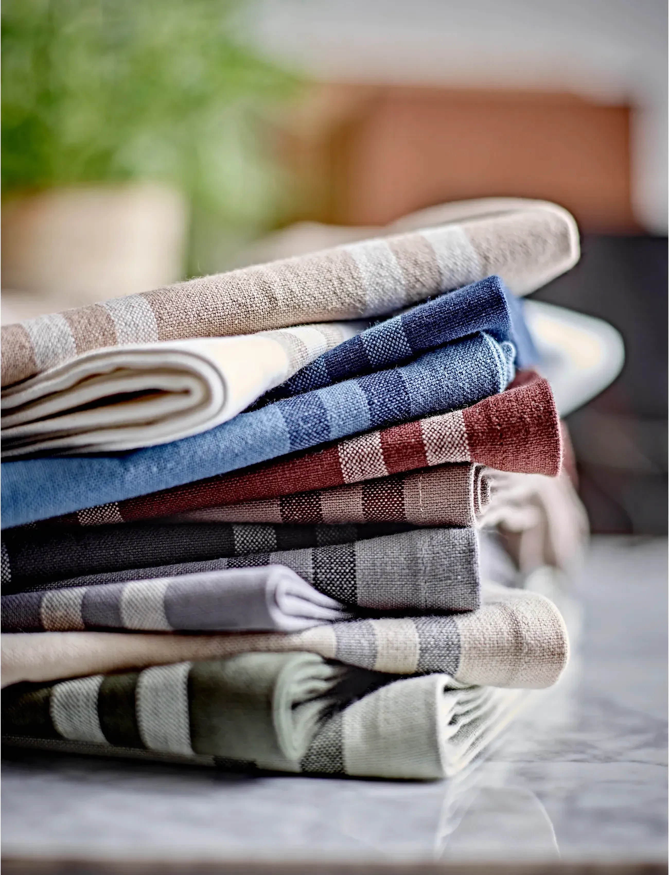 Södahl - Tea towel 50x70 Soft Indigo 2 pcs - köögirätikud - indigo - 5