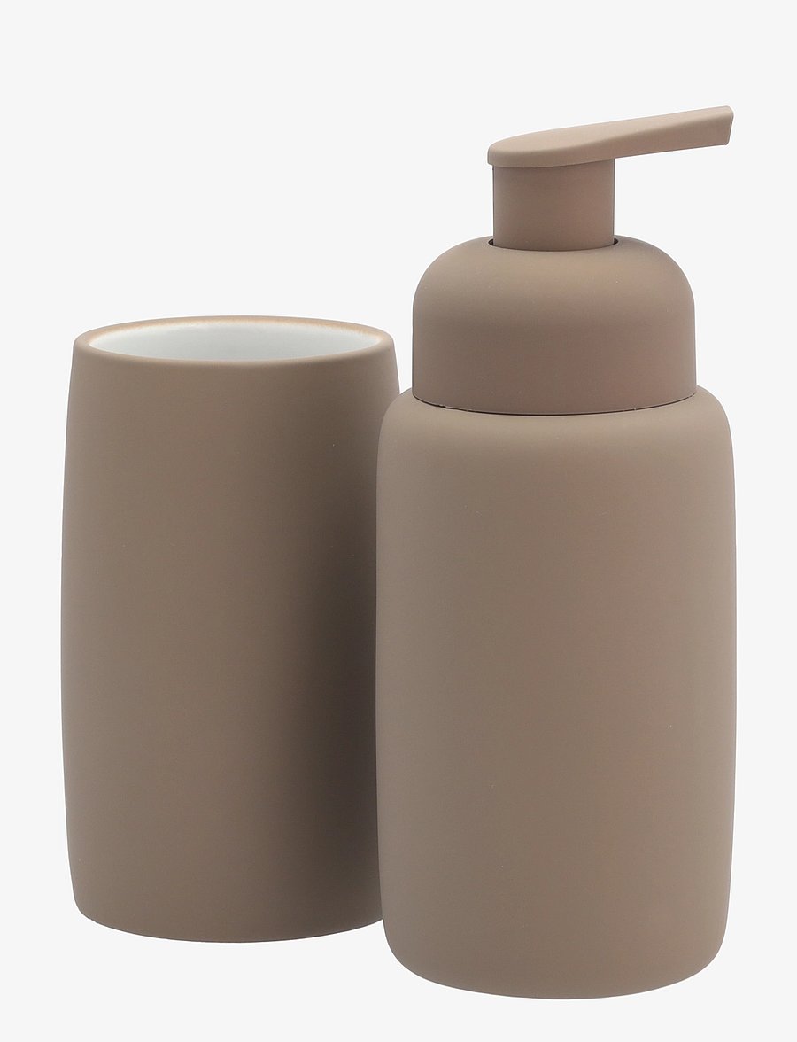Södahl - Soap dispenser Mono Taupe - zahnbürstenhalter - brun - 3