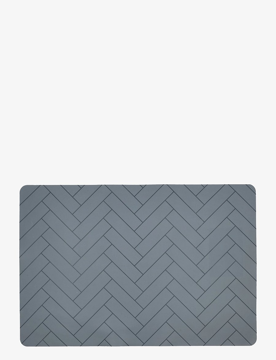 Södahl - Placemat 33x48 Tiles China blue Silicone - platzdeckchen - blue - 1