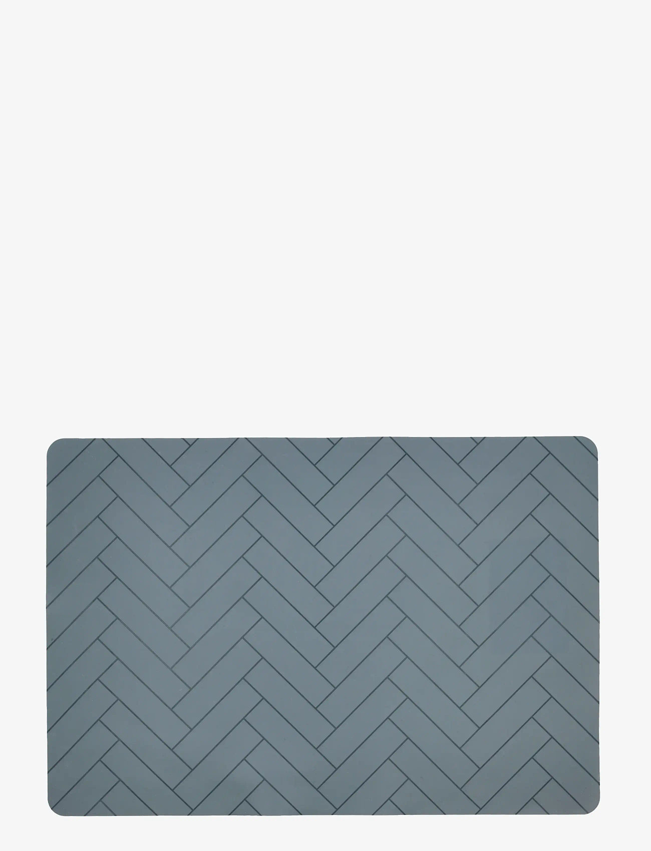 Södahl - Placemat 33x48 Tiles China blue Silicone - taldrikualused - blue - 2