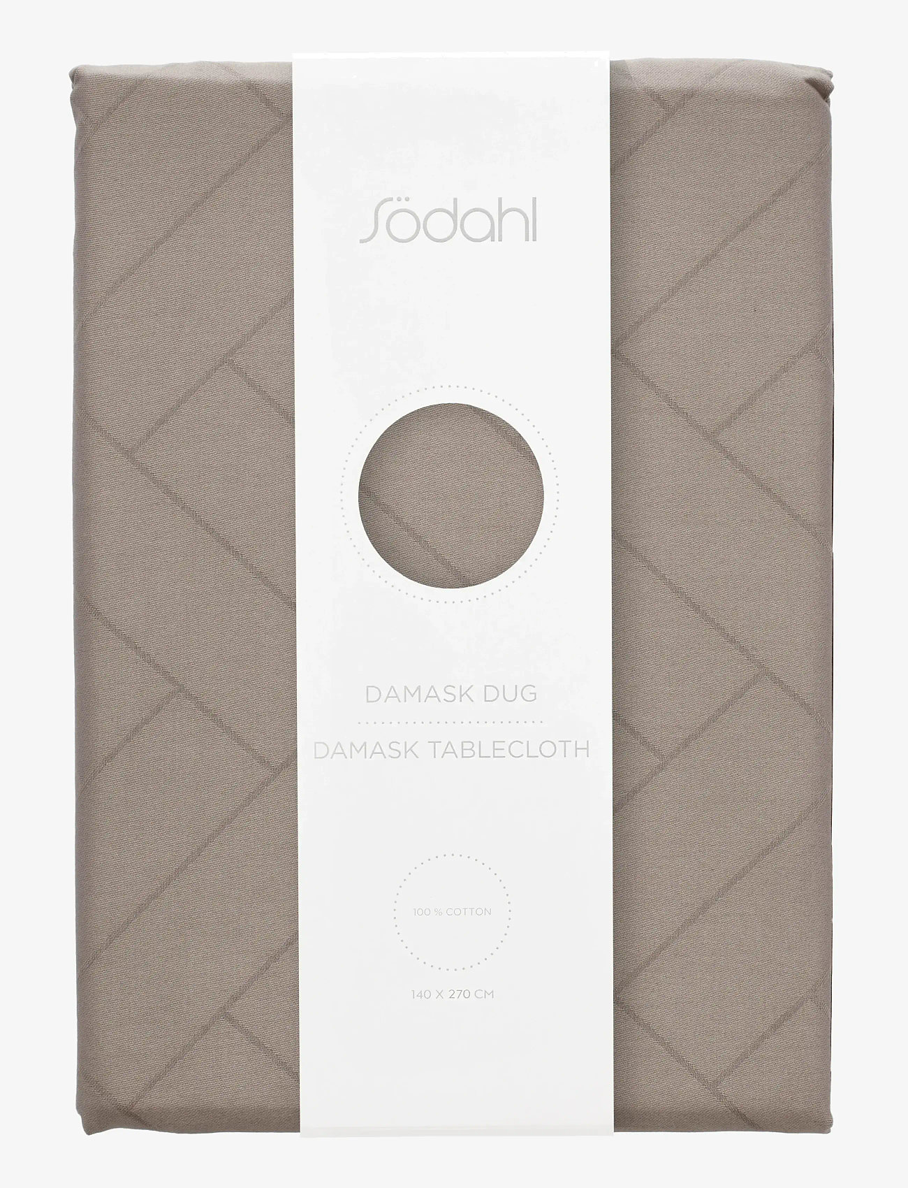 Södahl - Tablecloth Tiles Damask - shop by price - taupe - 0