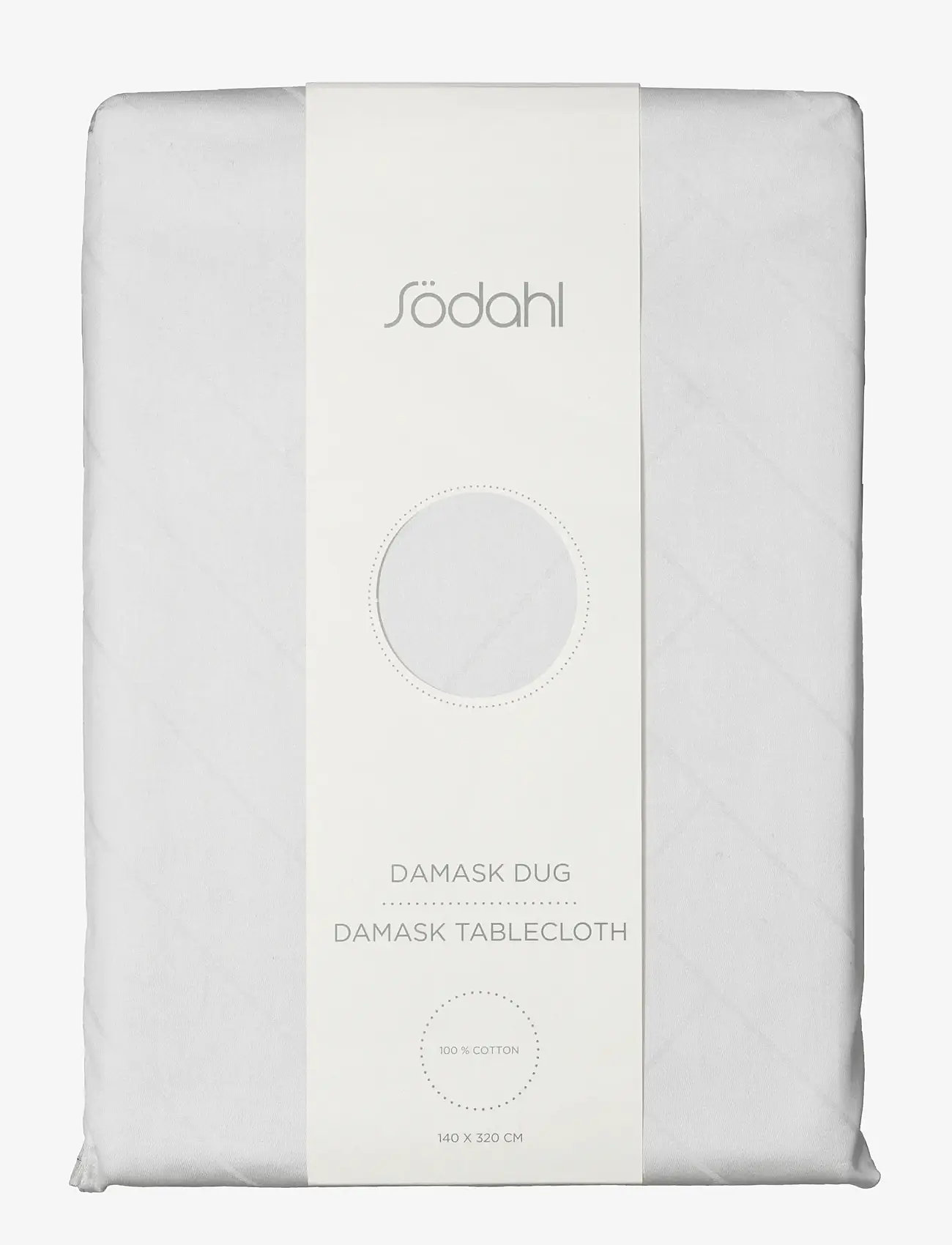Södahl - Tablecloth 140x370 Tiles Damask White - tablecloths & runners - white - 2
