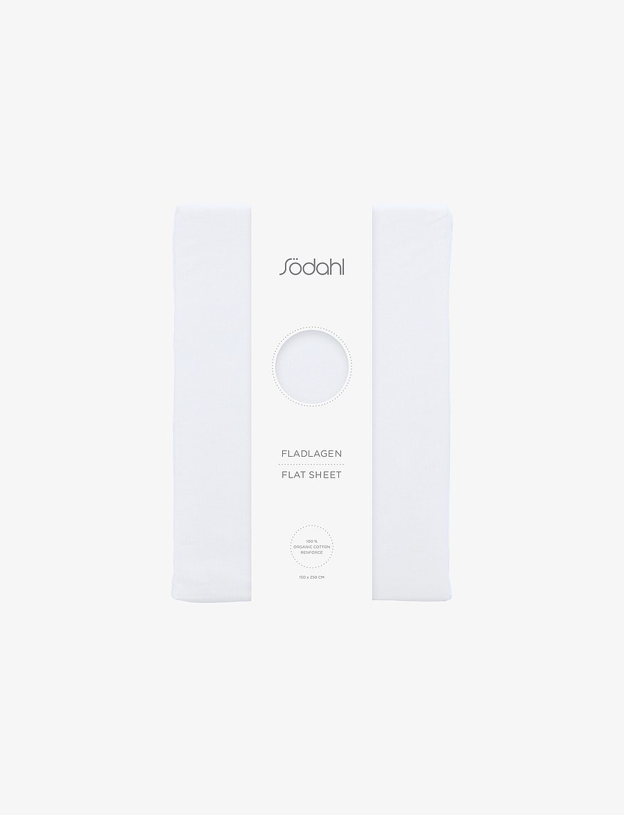Södahl - Flat sheet - bettlaken ohne gummizug - white - 1