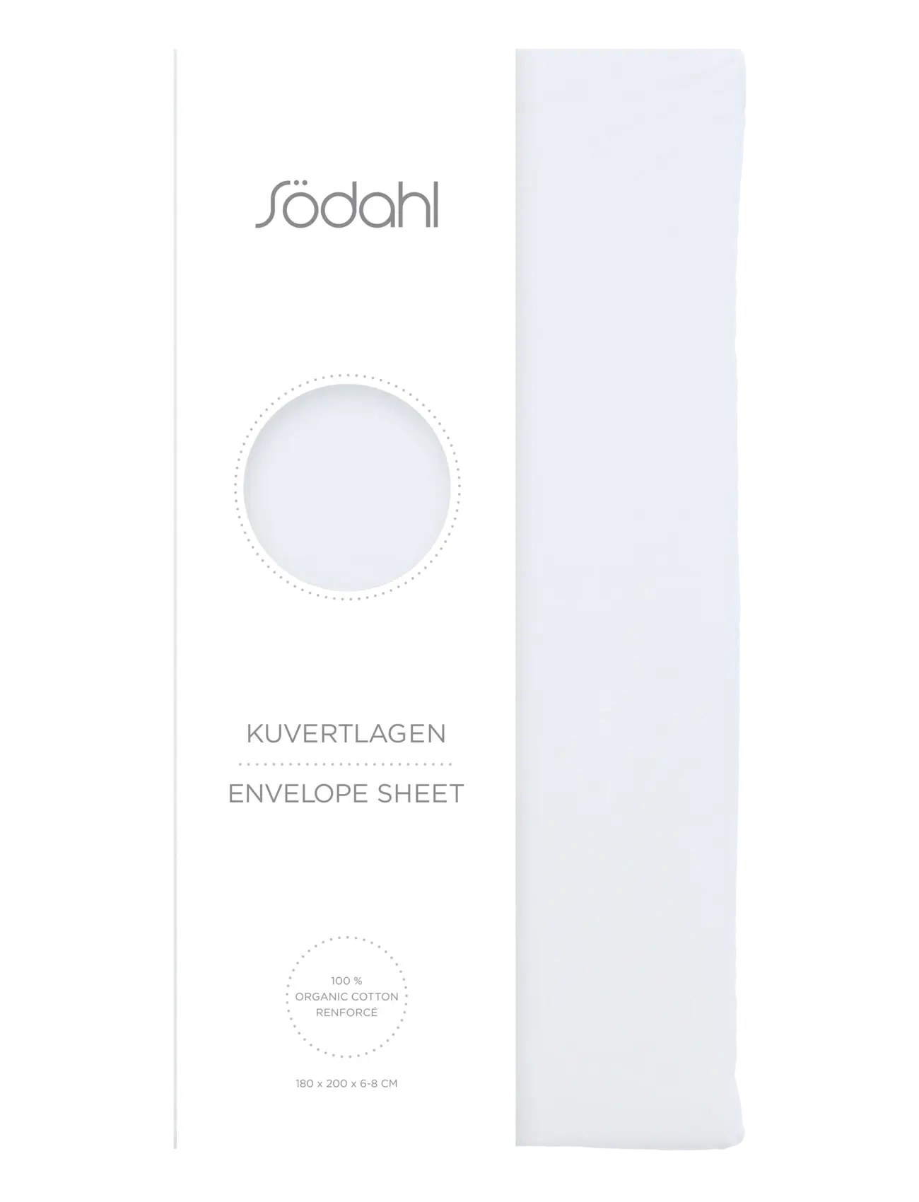 SÖDAHL Kuvertlagen Weiß - 180X200X8CMx200 - Unisex