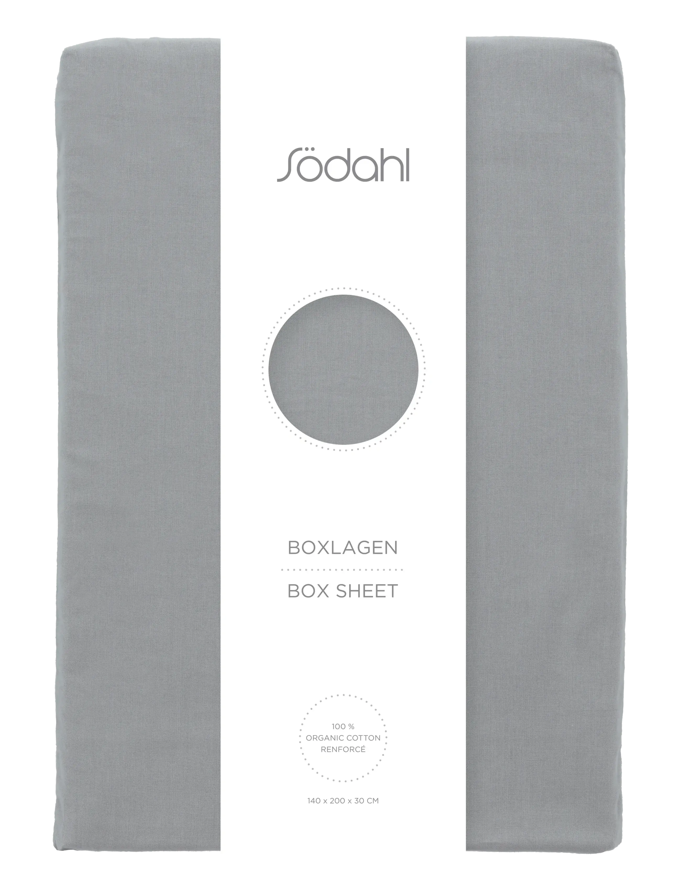 Södahl - Box sheet - lowest prices - stone grey - 2