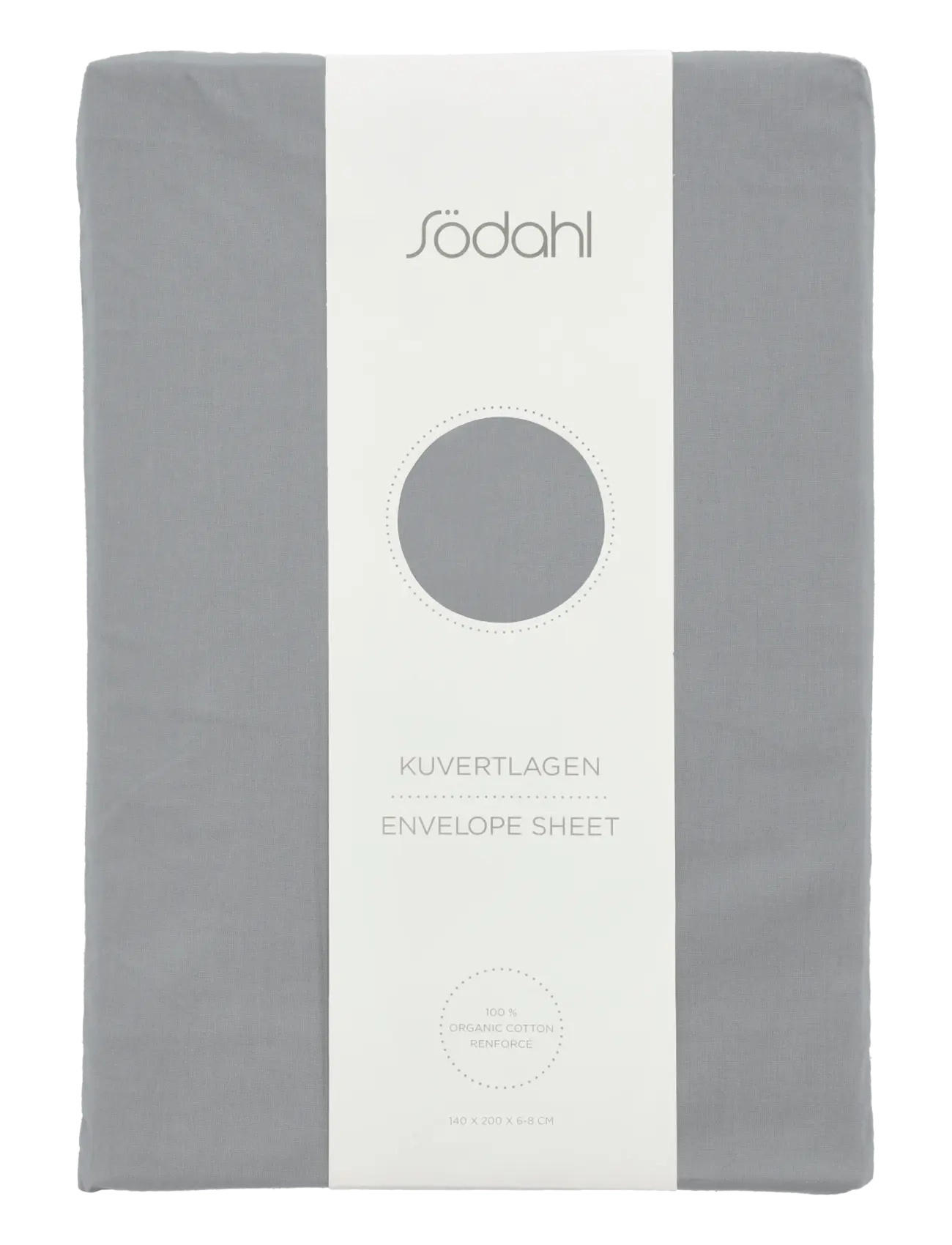 SÖDAHL Kuvertlagen Grau - 140X200X8CMx200 - Unisex