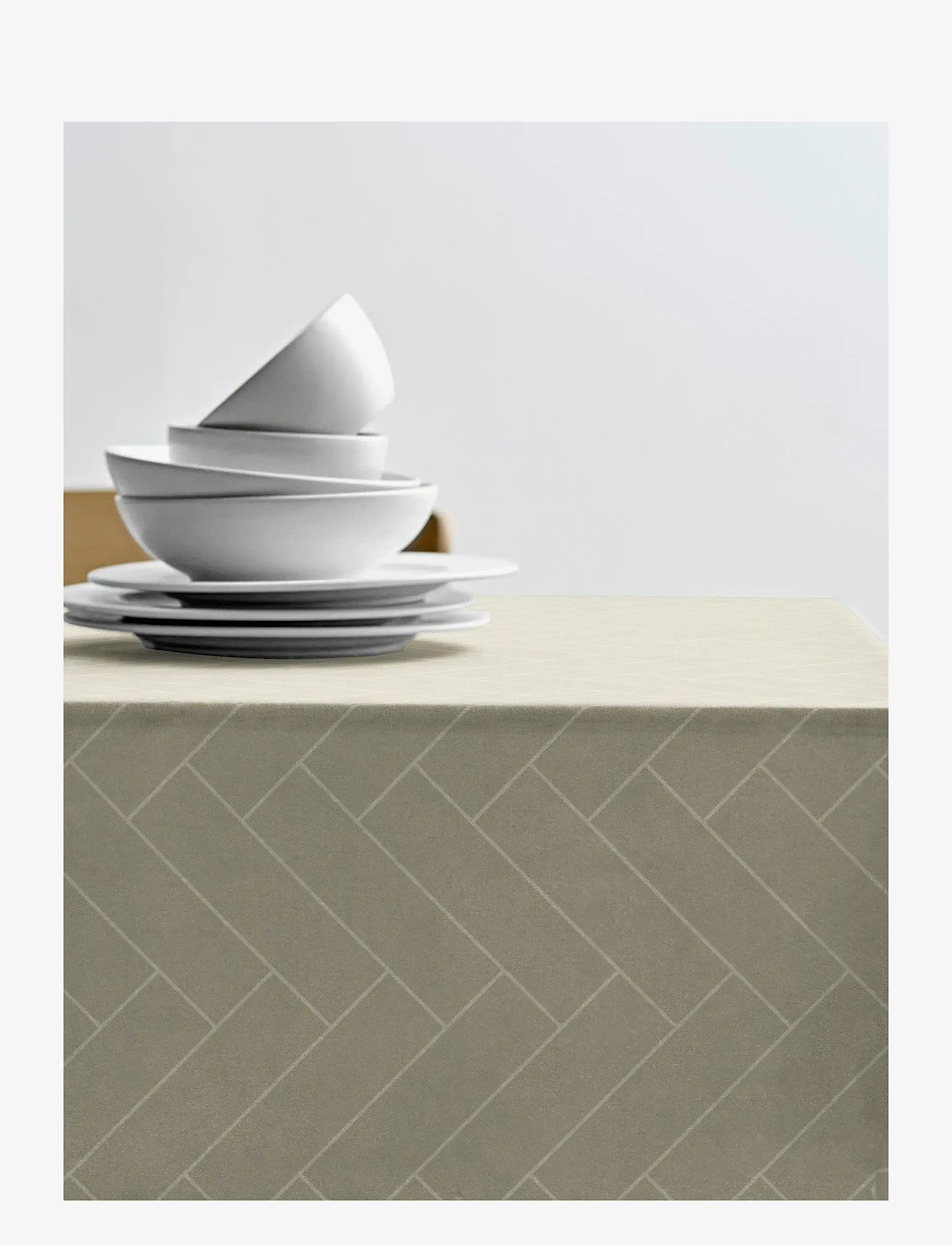 Södahl - Tablecloth Tiles Damask - tischdecken & tischläufer - eucalyptus - 1