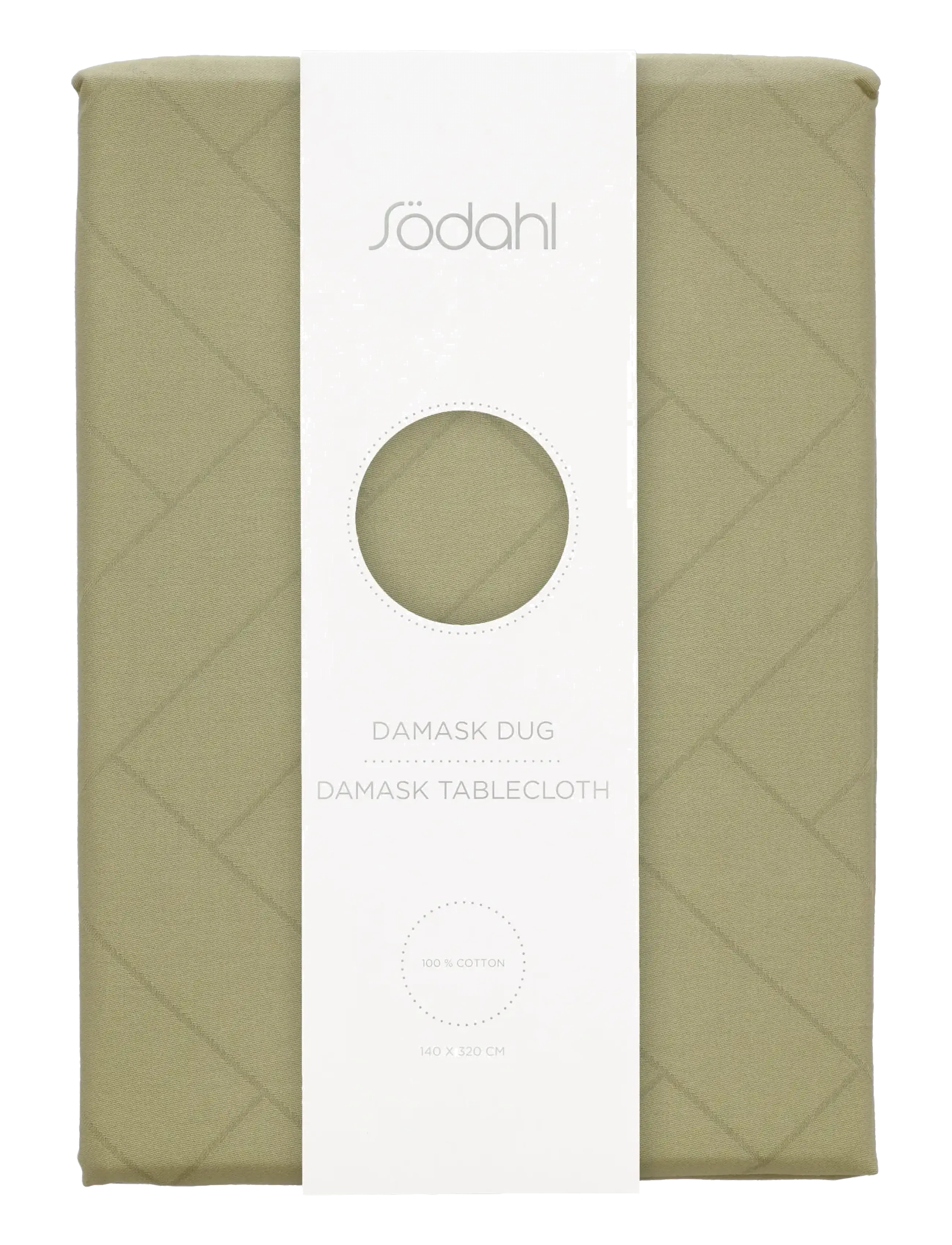 Södahl Tablecloth Tiles Damask - Tischdecken & Tischläufer - EUCALYPTUS / green