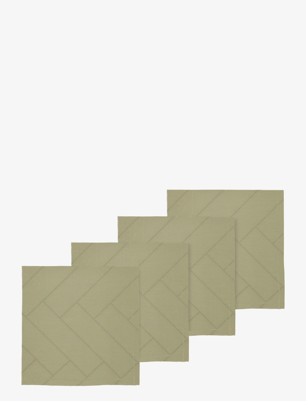 SÖDAHL Stofservietter Tiles Damask Eucalyptus 4 Stk Grün - 45X45CM - Unisex