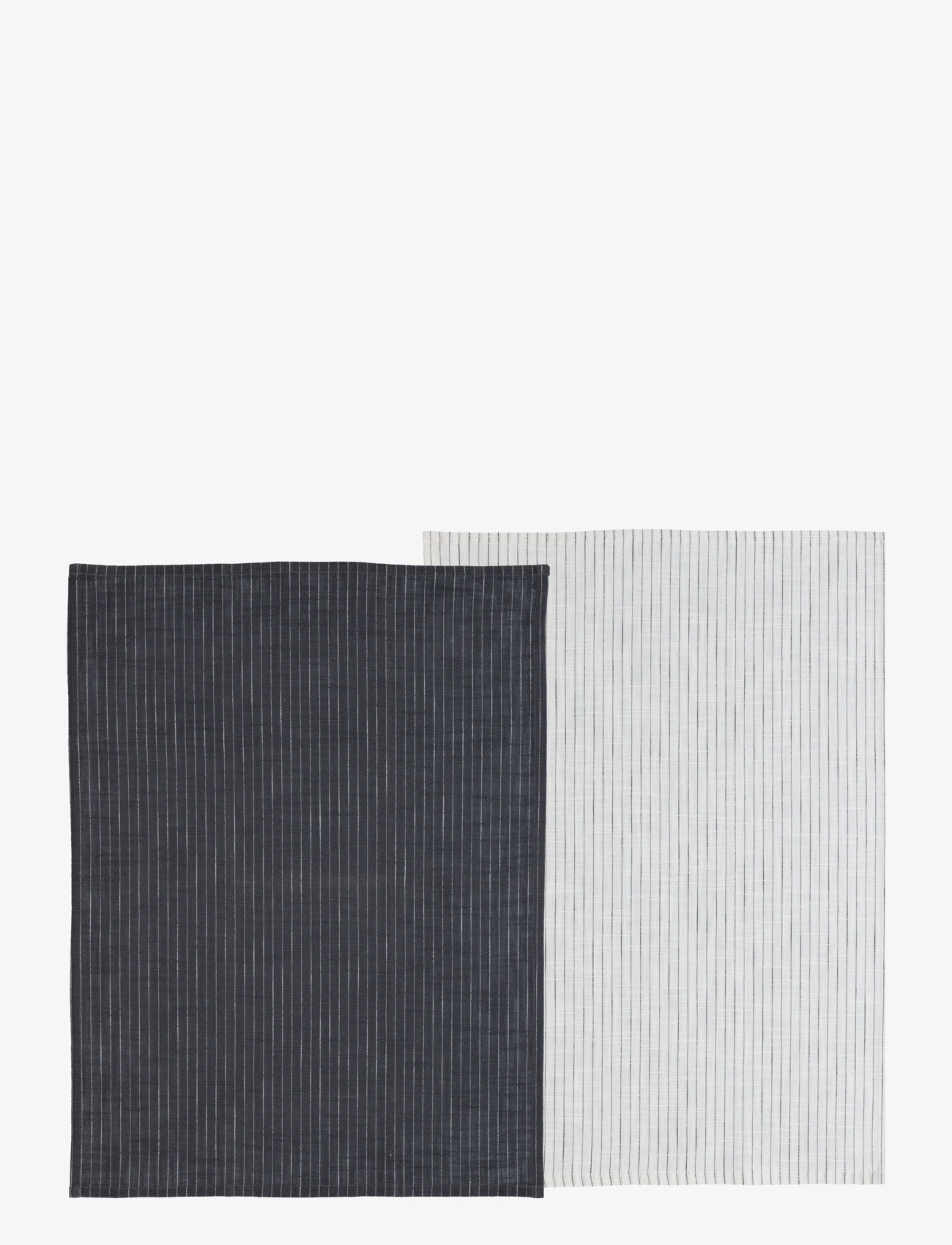 Södahl Viskestykke 50x70 Line 2 stk. Ash/White - Køkkentekstiler - ASH/WHITE / multi