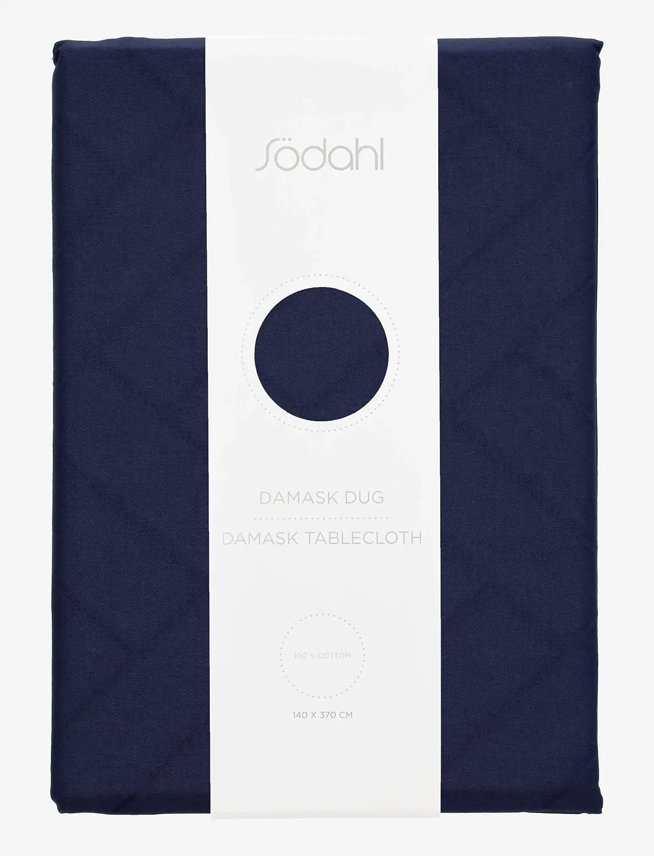 Södahl - Tablecloth 140x370 Tiles Damask Indigo - osta hinna alusel - indigo - 2