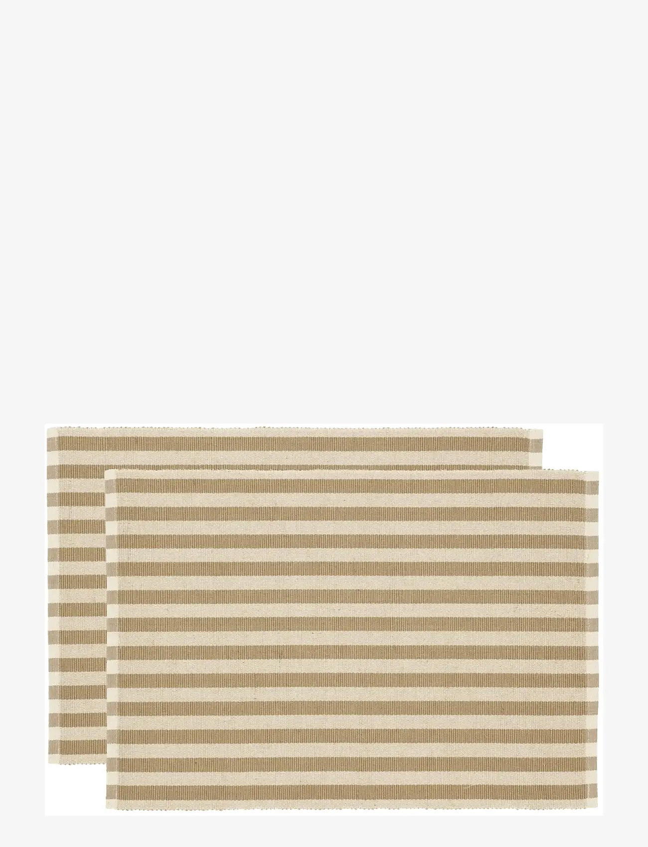 Södahl - Placemat Statement Stripe 2-pck - podkładki i szklane podstawki - beige - 1