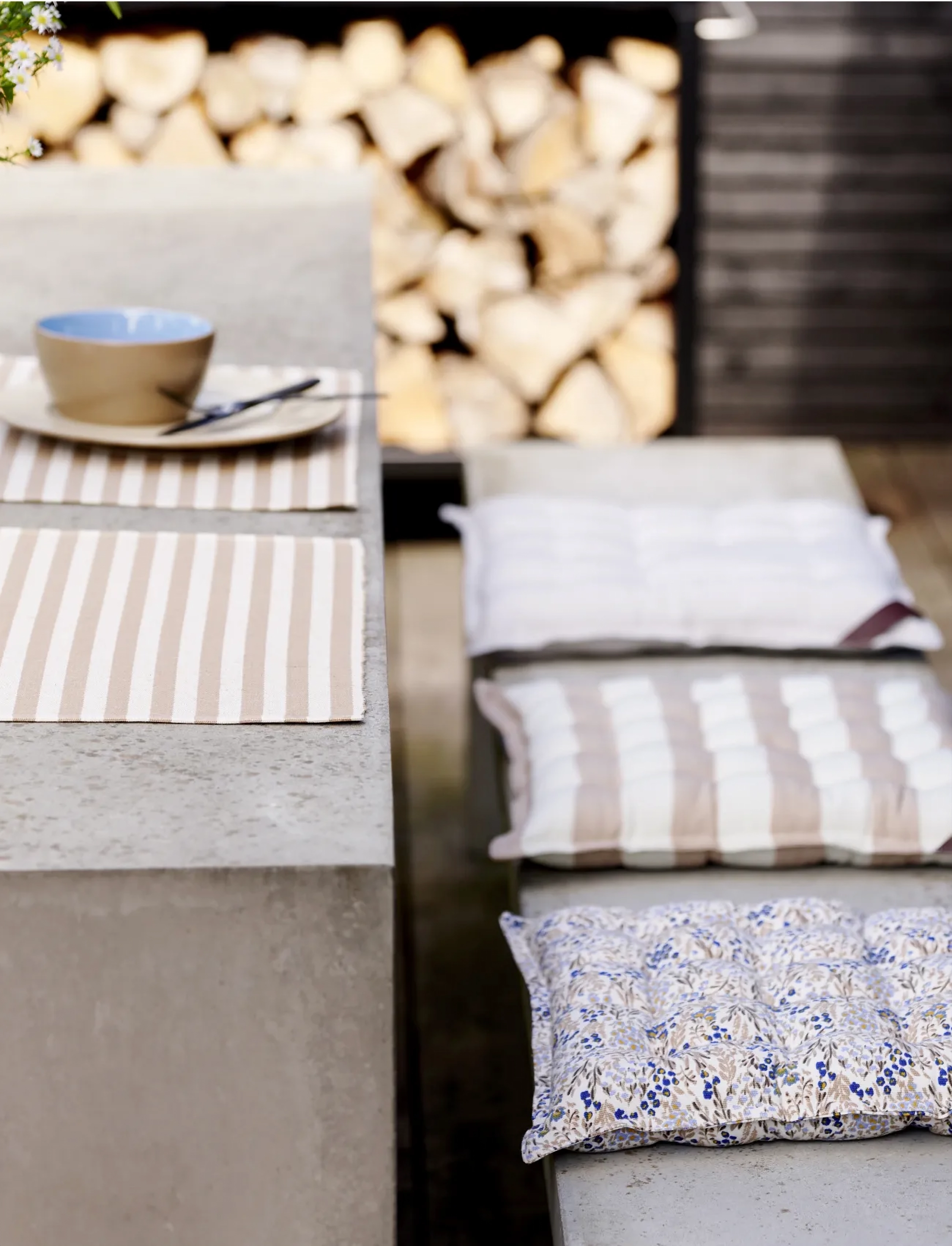 Södahl Dækkeserviet Statement Stripe 2-Pk, 33X48 cm x 48, Kitchen Textiles, Beige - Placemats, Homeware