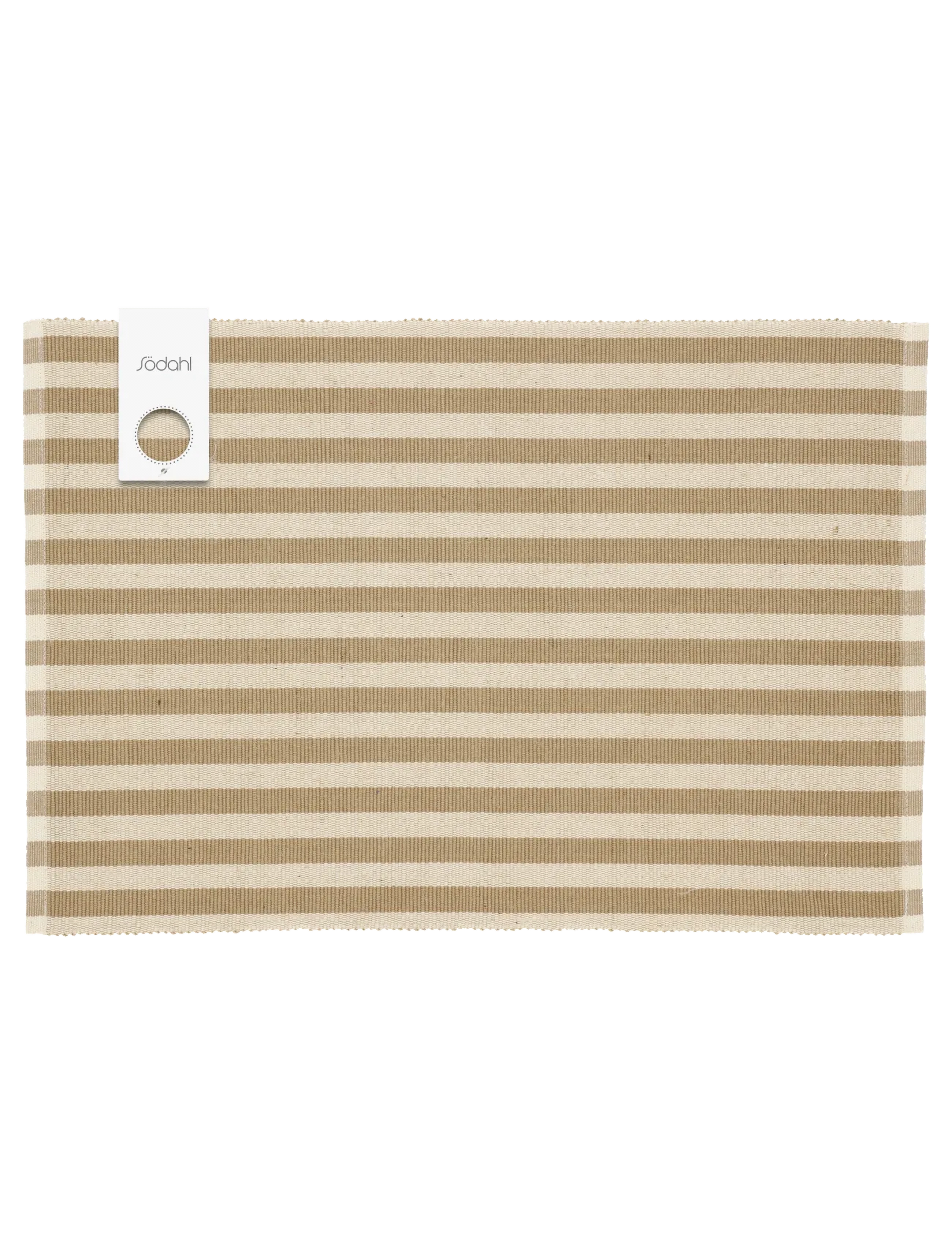 Södahl - Placemat Statement Stripe 2-pck - placemats - beige - 2