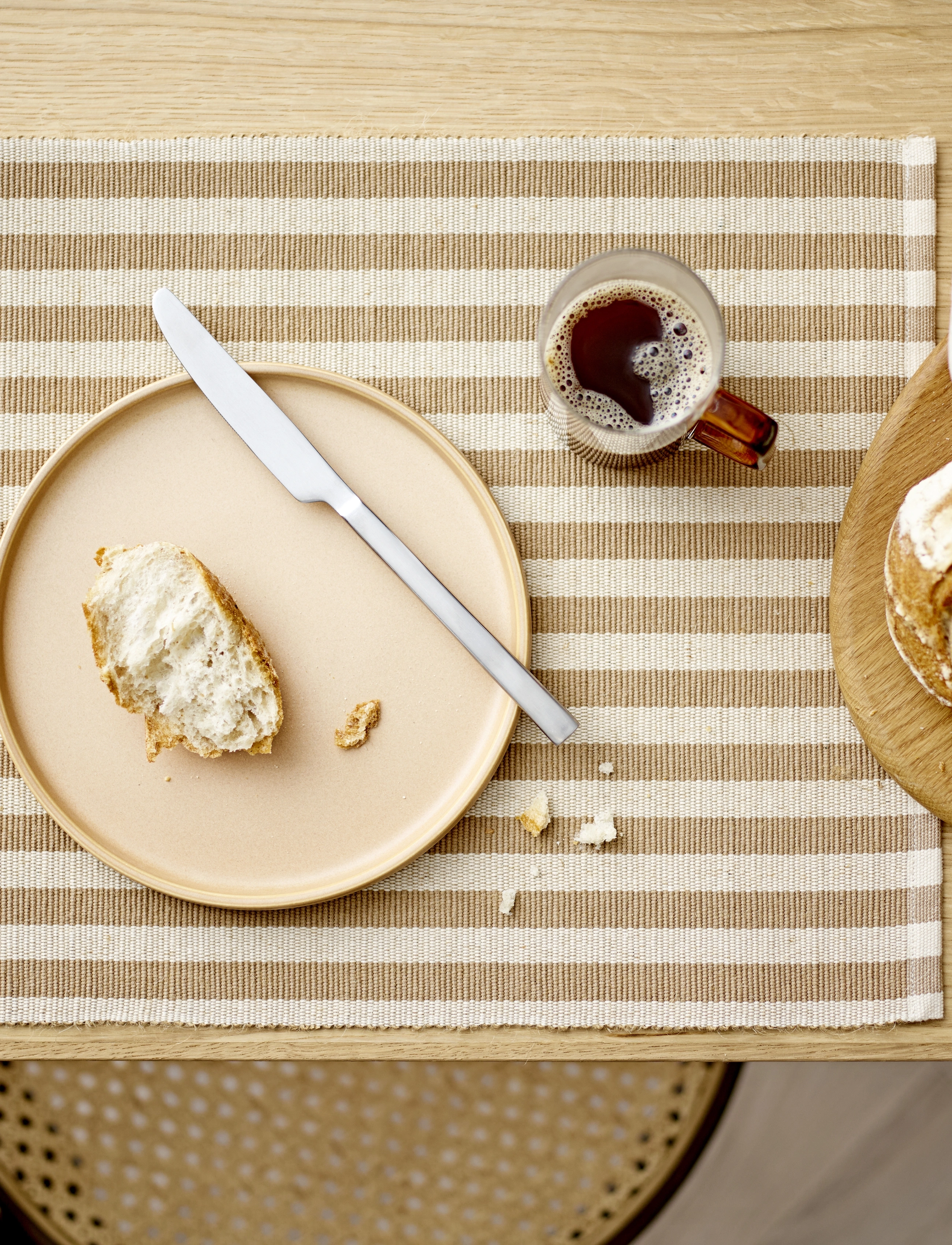 Södahl - Placemat Statement Stripe 2-pck - placemats - beige - 4