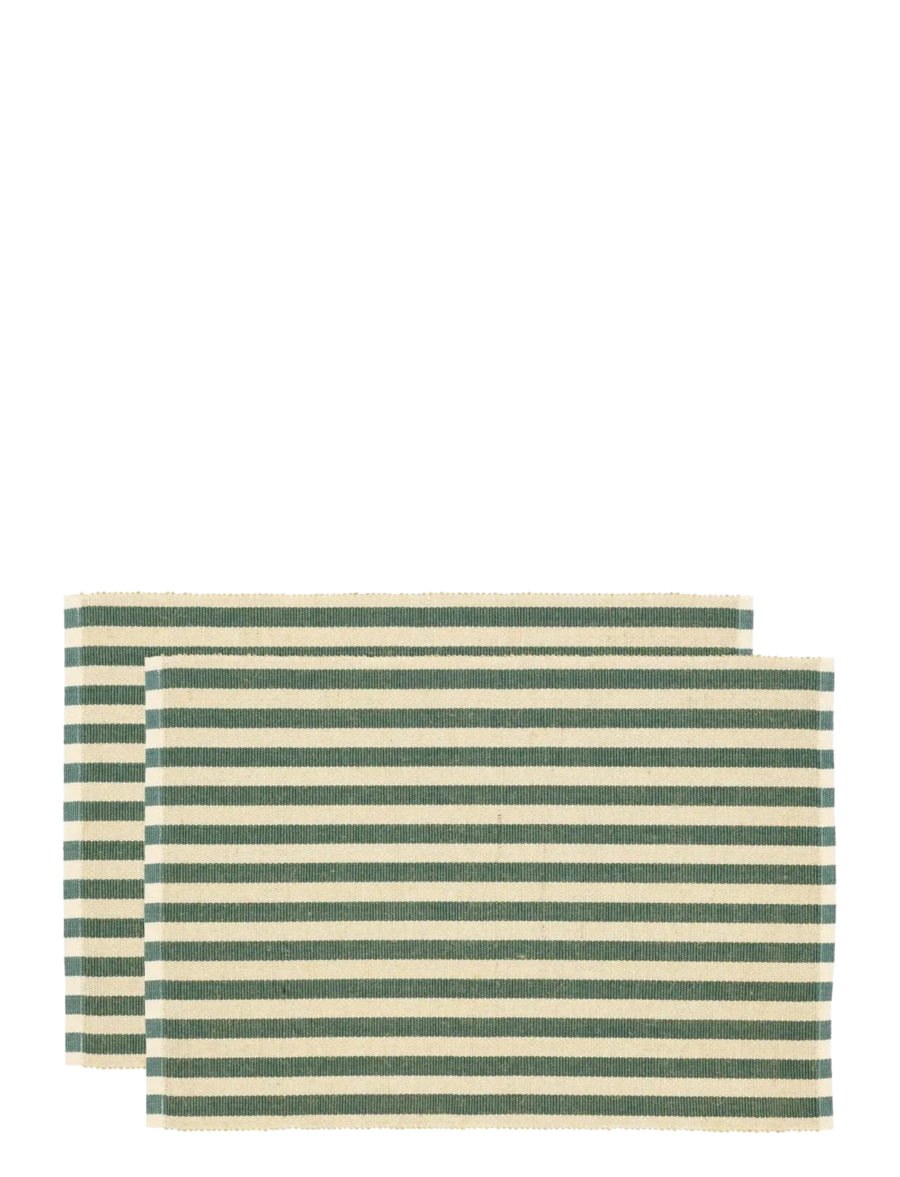 Placemat 33x48 2-pck Statement Stripe Green - GREEN