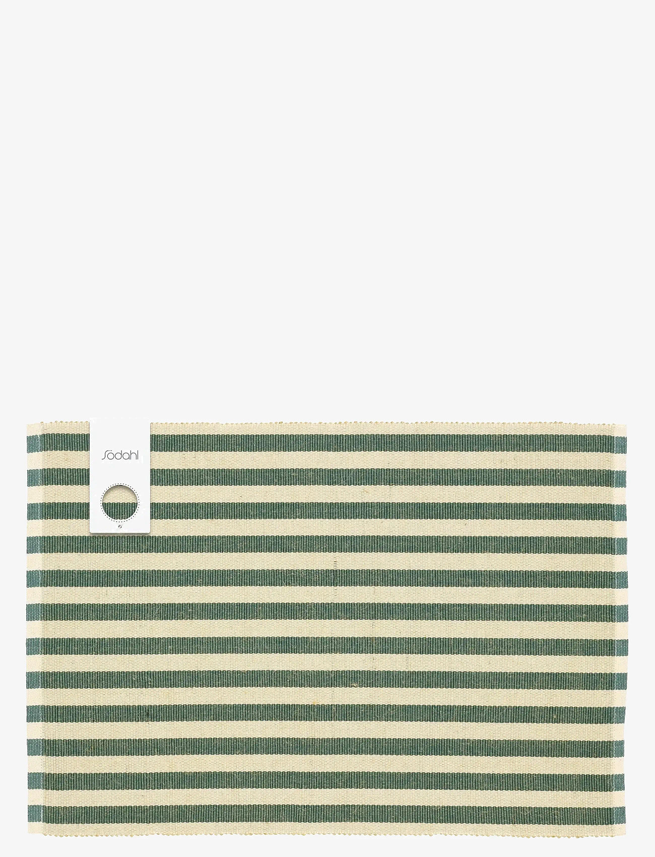 Södahl - Bordstablett 33x48 2-pack Statement Stripe Green - bordstabletter - green - 2