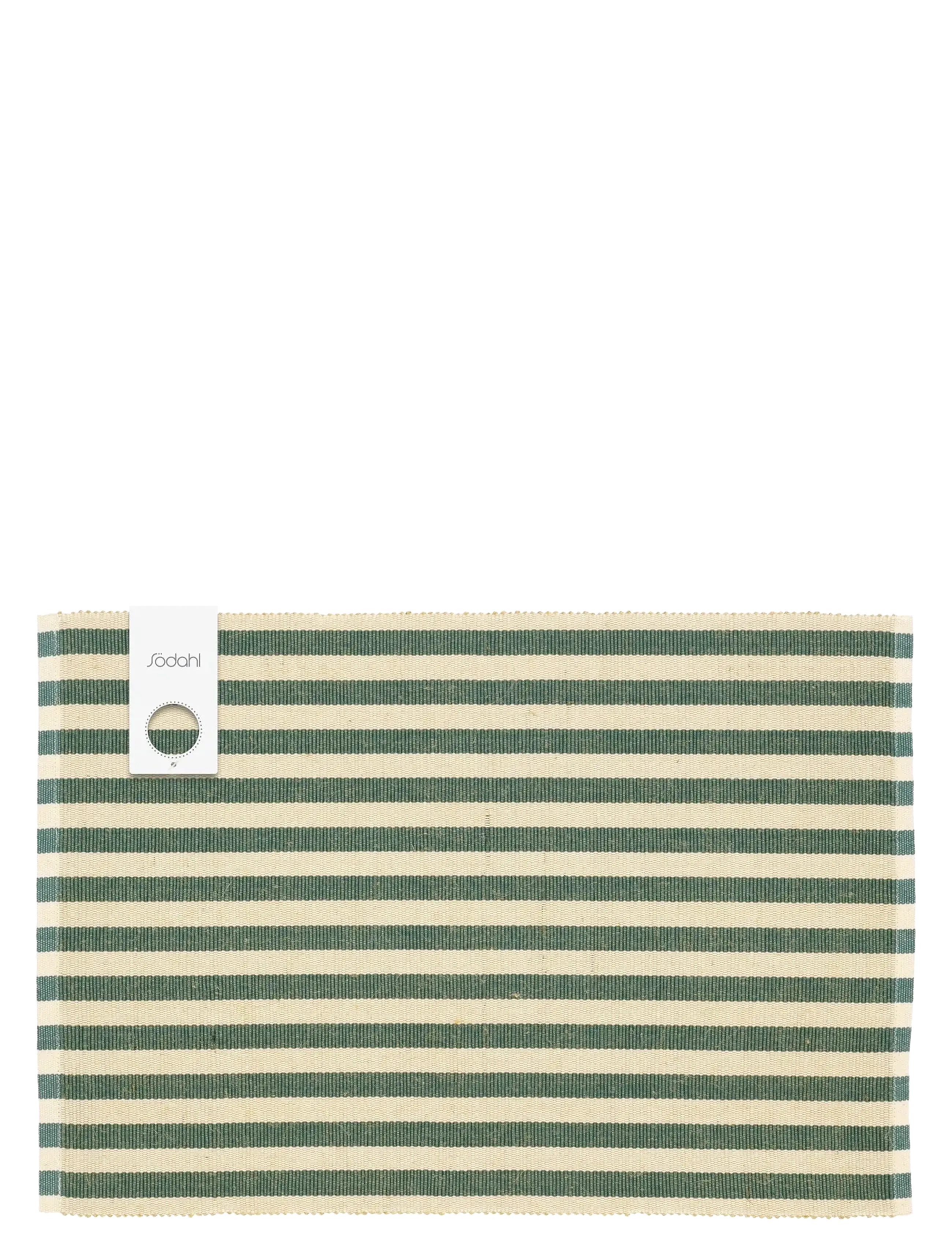 Södahl - Dækkeserviet 33x48 2-pk Statement Stripe Green - laveste priser - green - 1