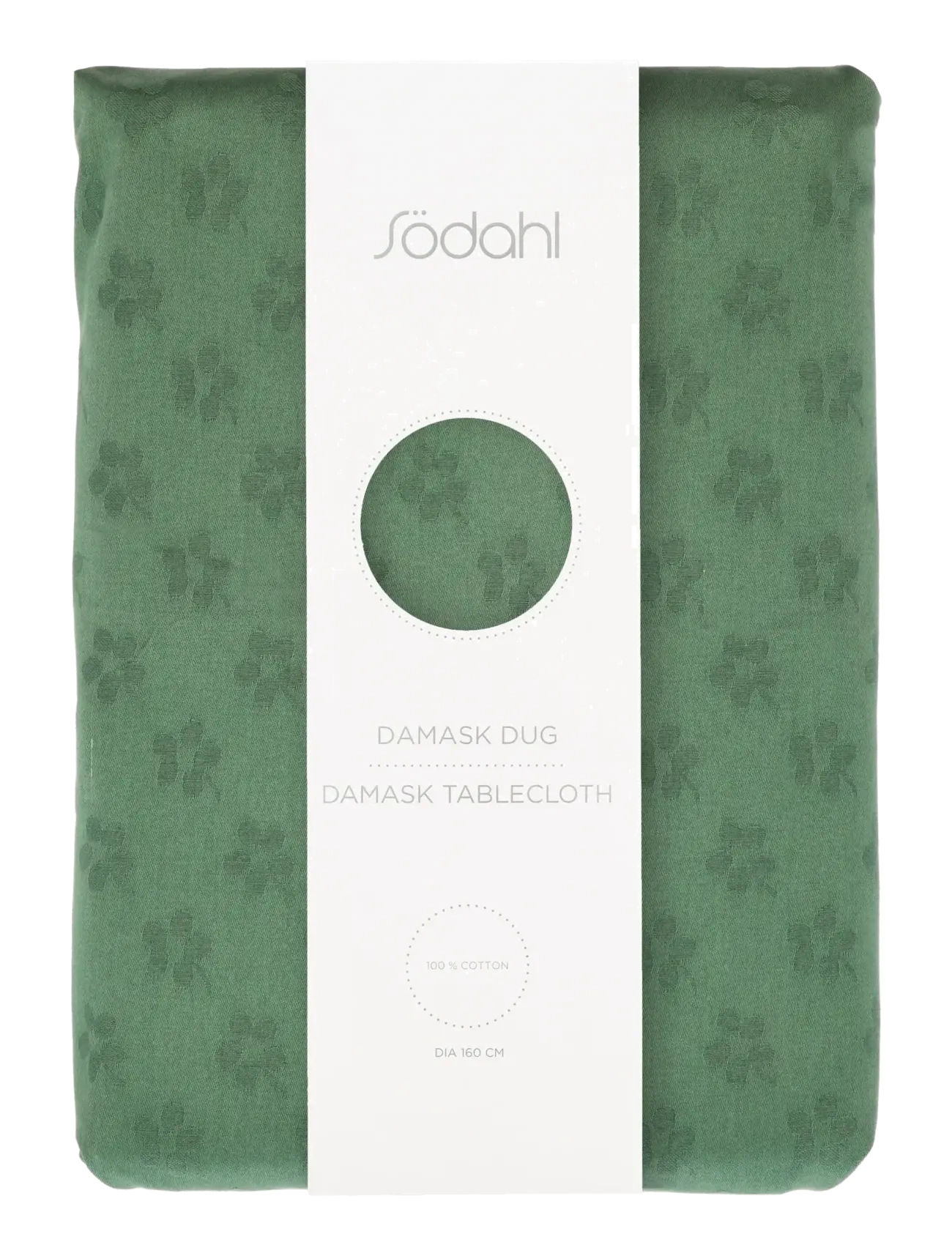 Södahl - Tablecloth dia160 Forget-me-not Damask Green - galdauti un galda celiņi - royal blue - 2