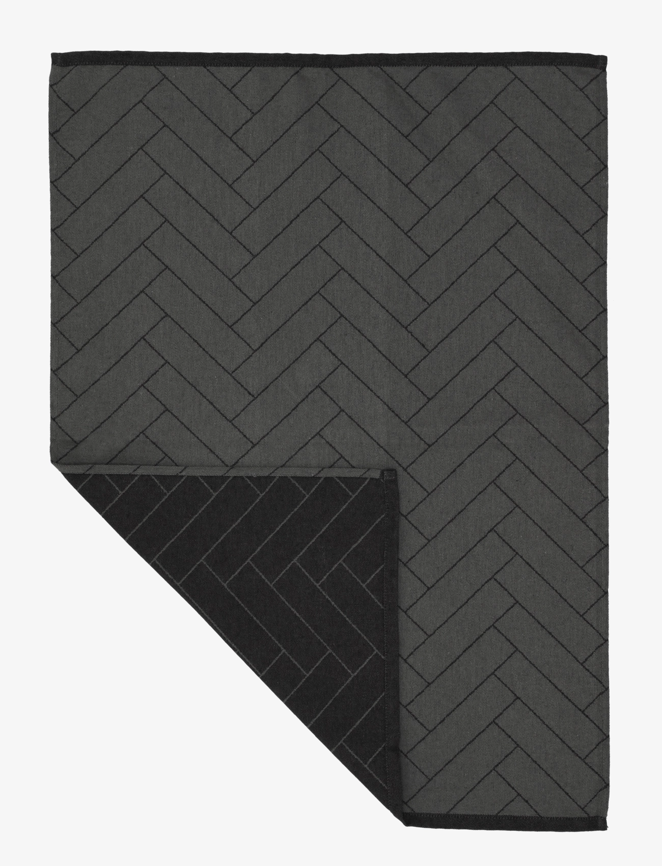 Södahl - Viskestykke 50x70 Tiles Black - black - 1