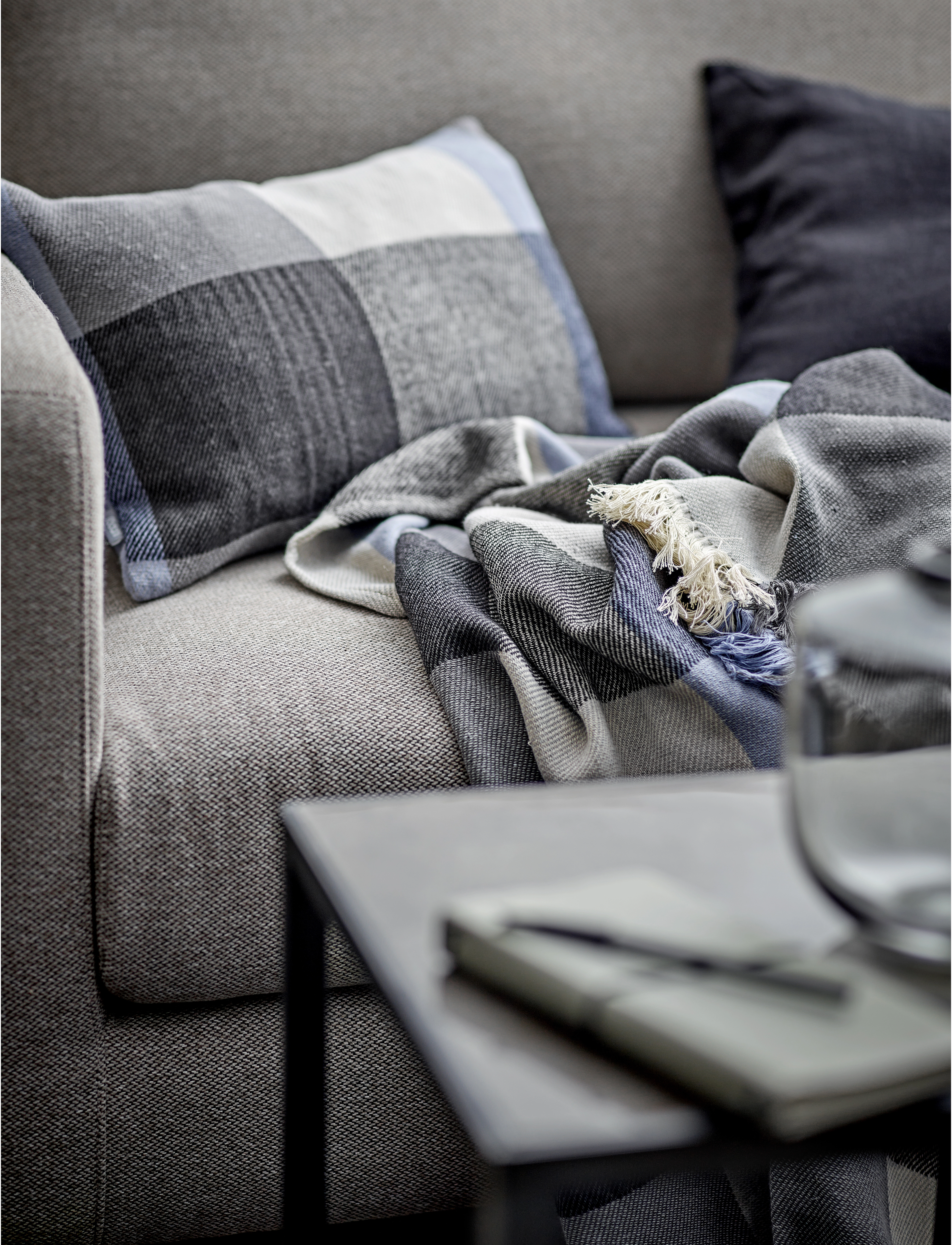 Södahl Plaid 130X170 Embrace Grey, cm x 170, Cushions & Blankets, Grau - Blankets Throws, Homeware