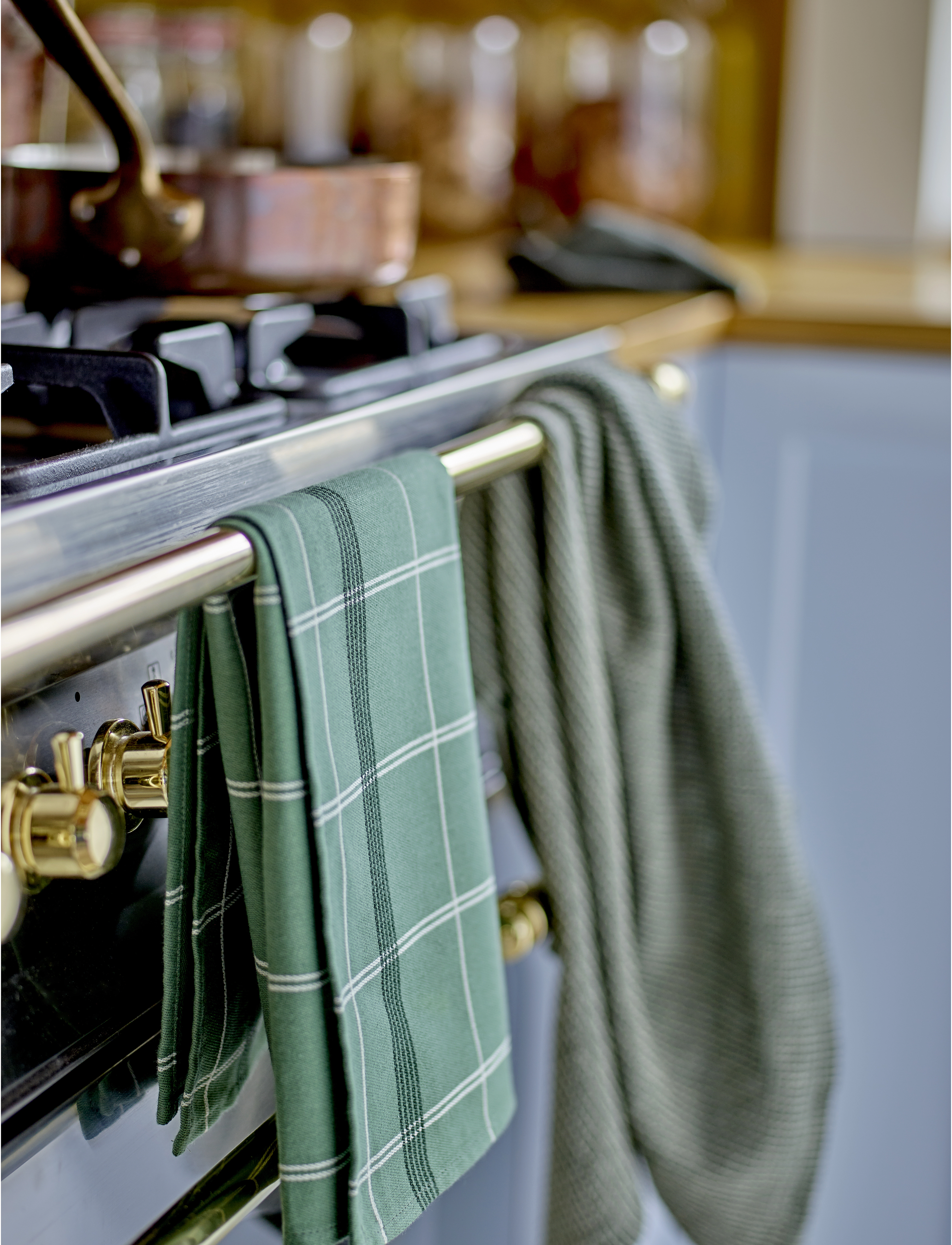 Södahl Viskestykke Minimal, 50X70 cm x 70, Kitchen Textiles, Grün - Towels, Homeware