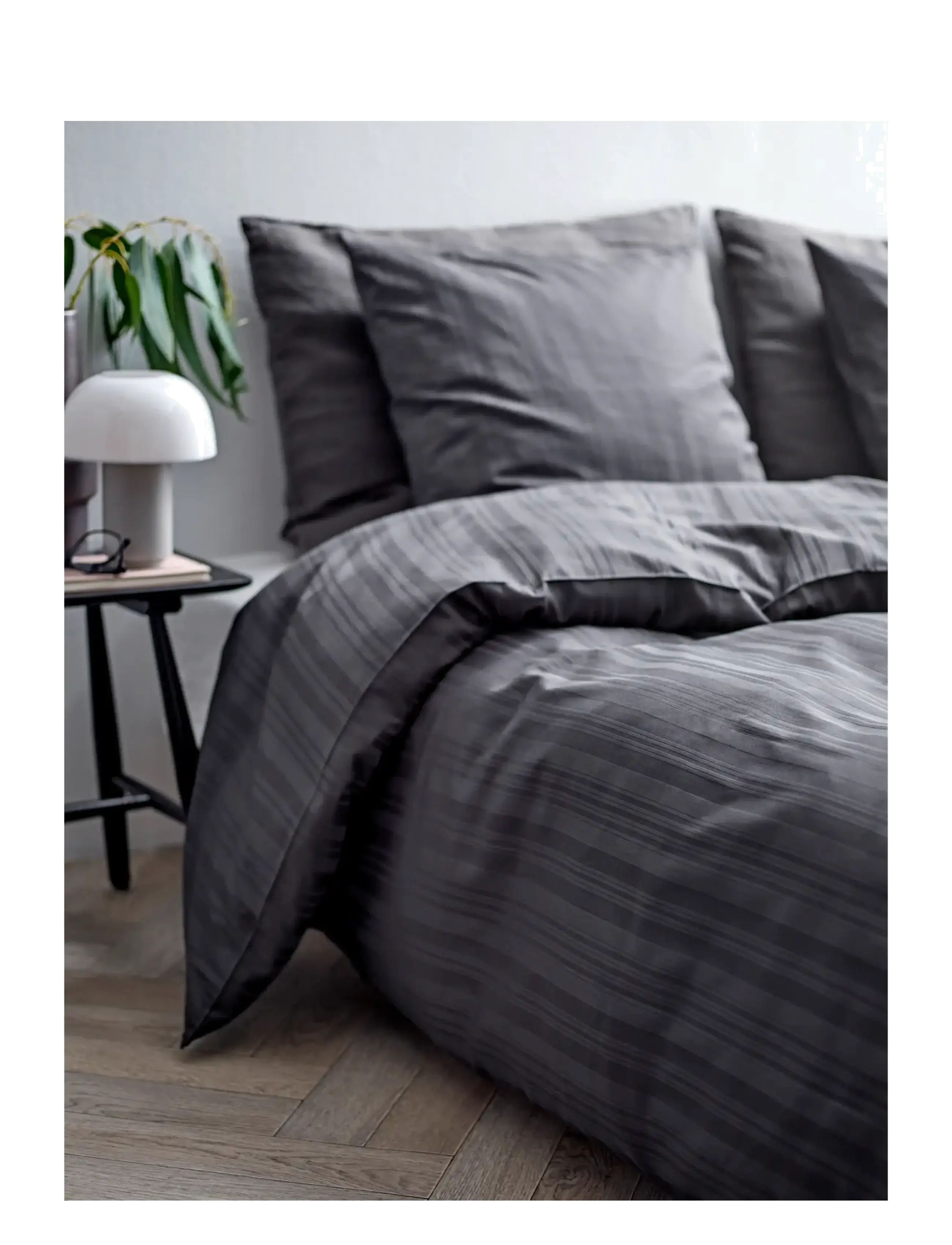 Södahl - Bed linen 140x200 Noble Ash - bettwäsche-set - ash - 3