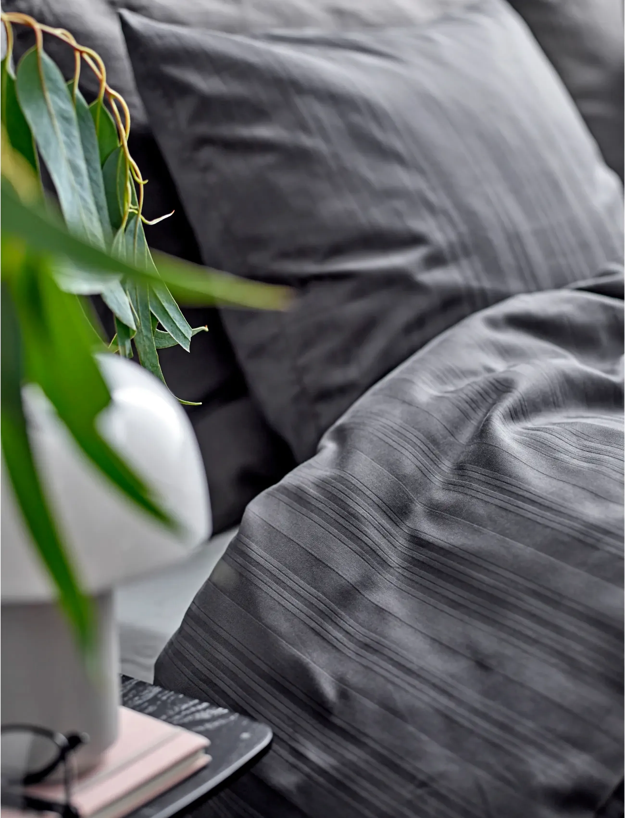 Södahl Sengetøj 140X220 Noble Ash, cm 60X63 cm, Bedtextiles, Grau - Bed Sets, Homeware