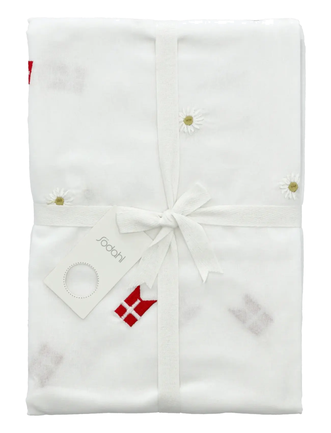 Södahl Tablecloth Tillykke - Köögitekstiilid - WHITE / white