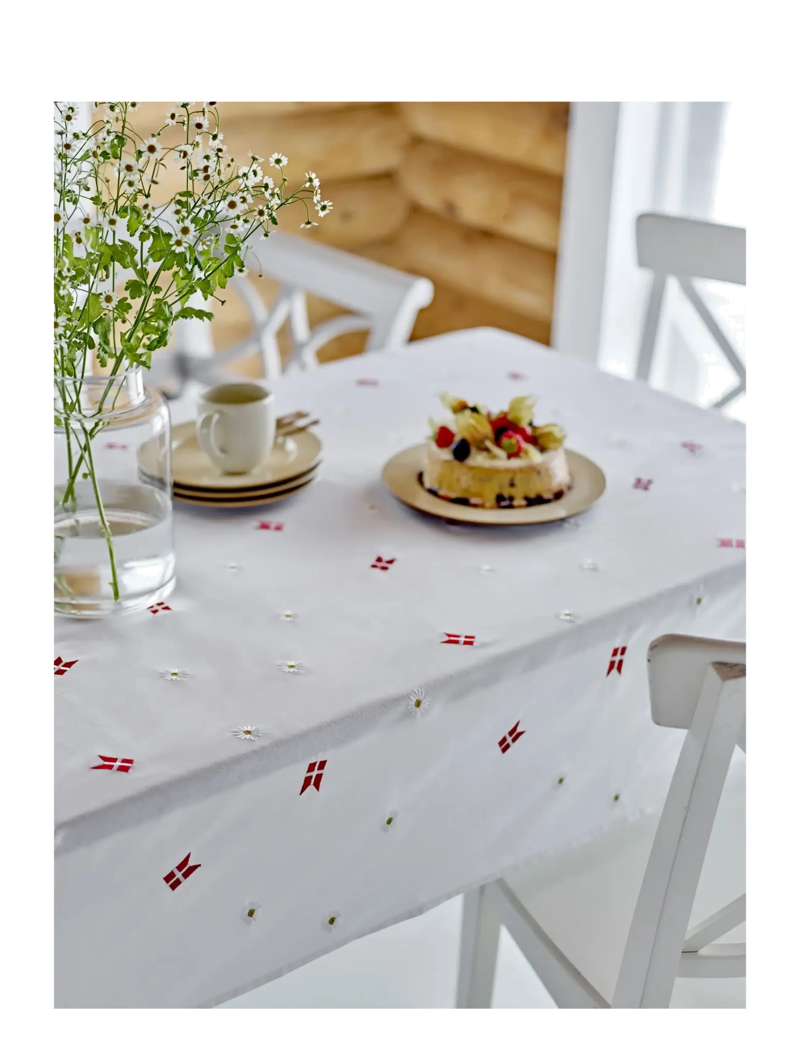 Södahl - Tablecloth Tillykke - tischdecken & tischläufer - white - 3
