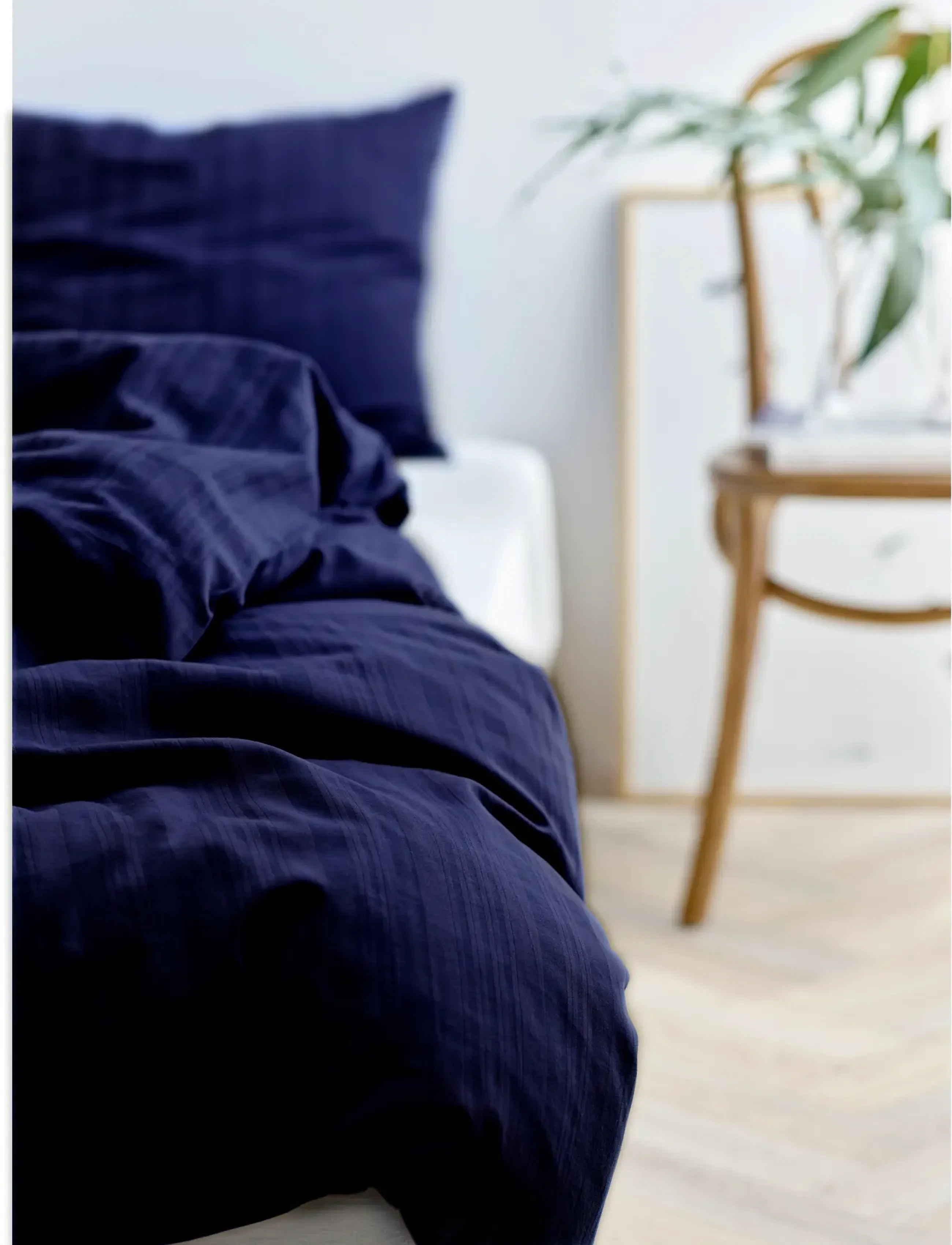 Södahl Sengetøj 140X200 Noble Navy Blue, cm 60X63 cm, Bedtextiles, Blau - Bed Sets, Homeware