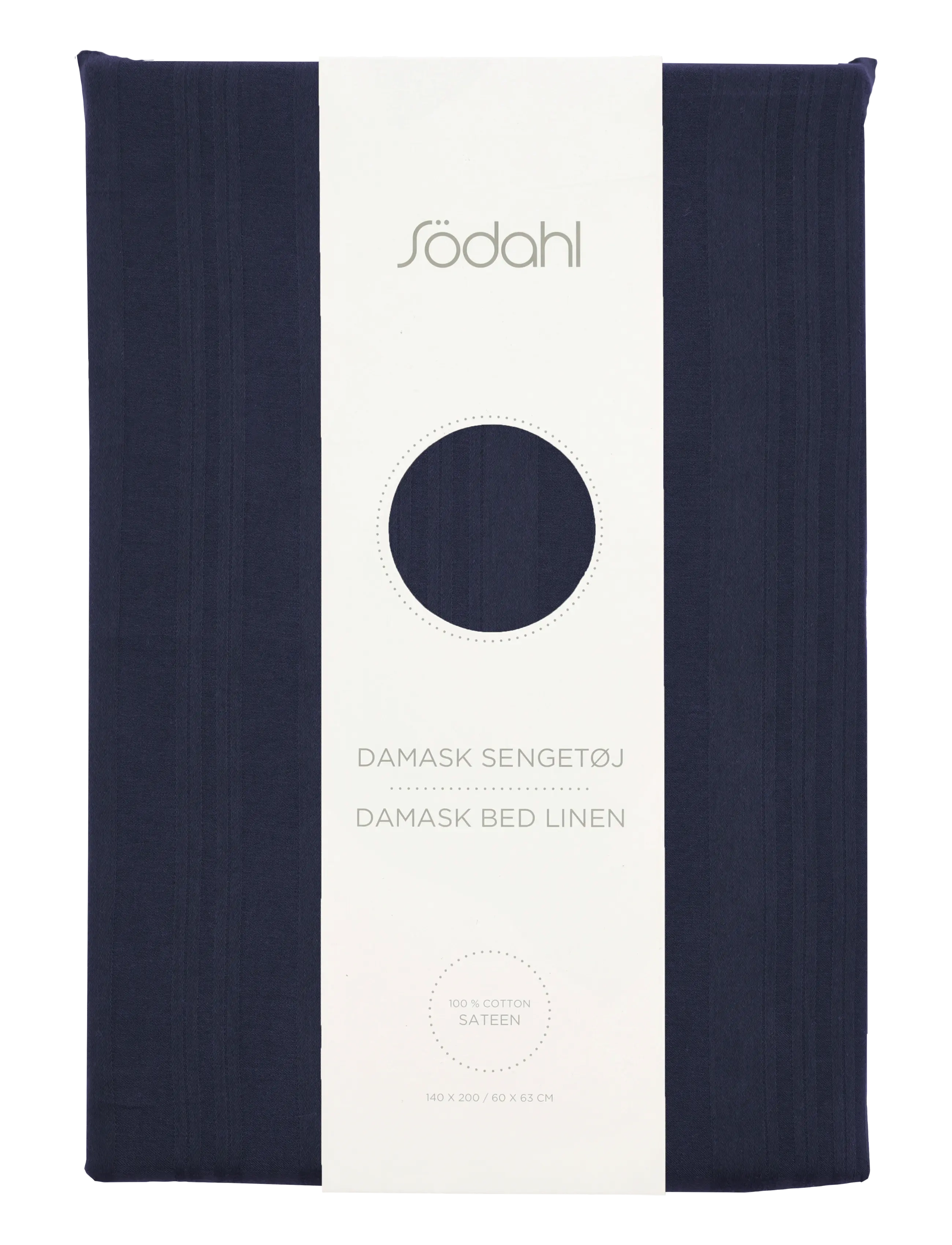 Södahl - Bed linen 140x200 Noble Navy blue - bettwäsche-set - navy blue - 3