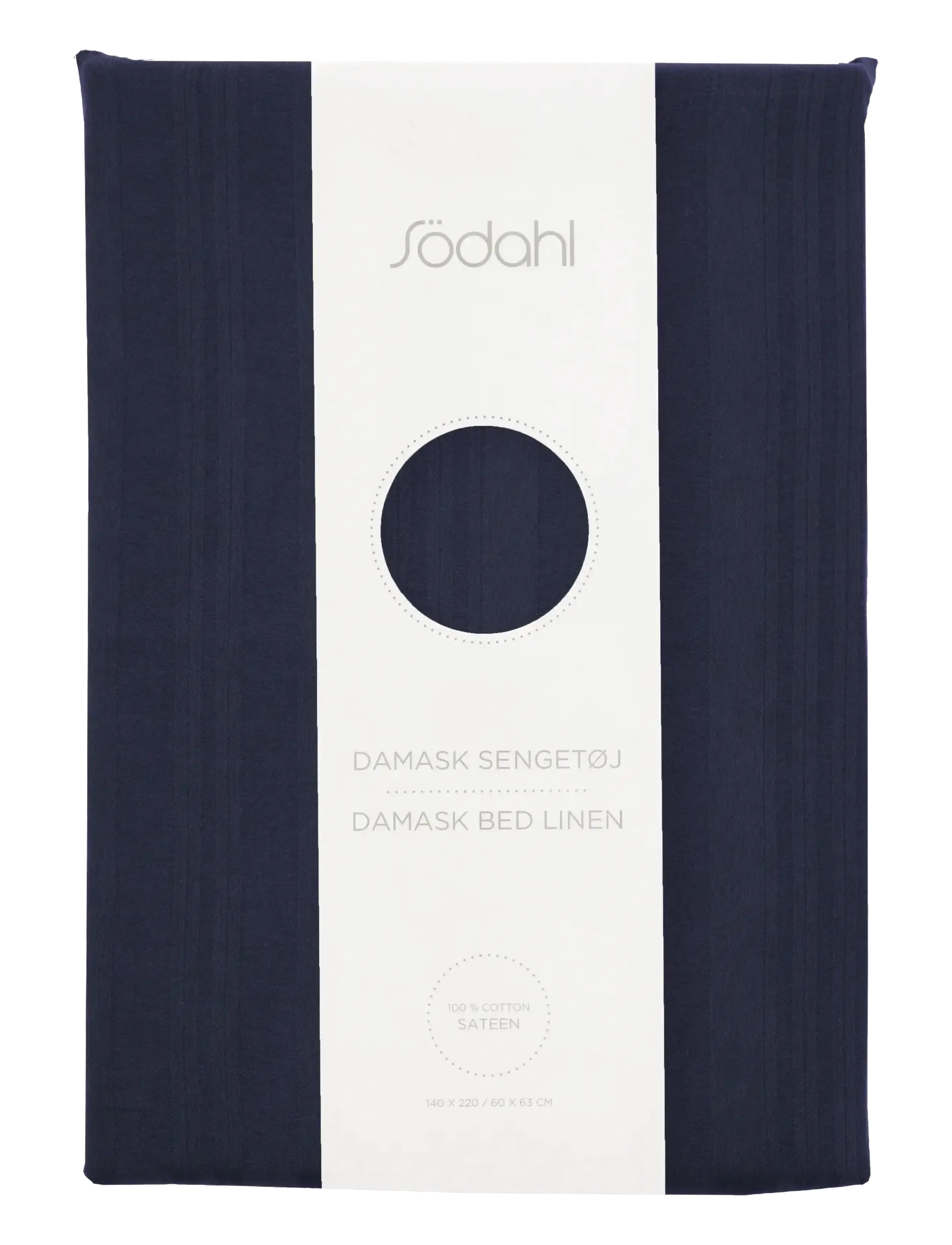 Södahl - Sengetøj 140x220 Noble Navy blue - sengesæt - navy blue - 2