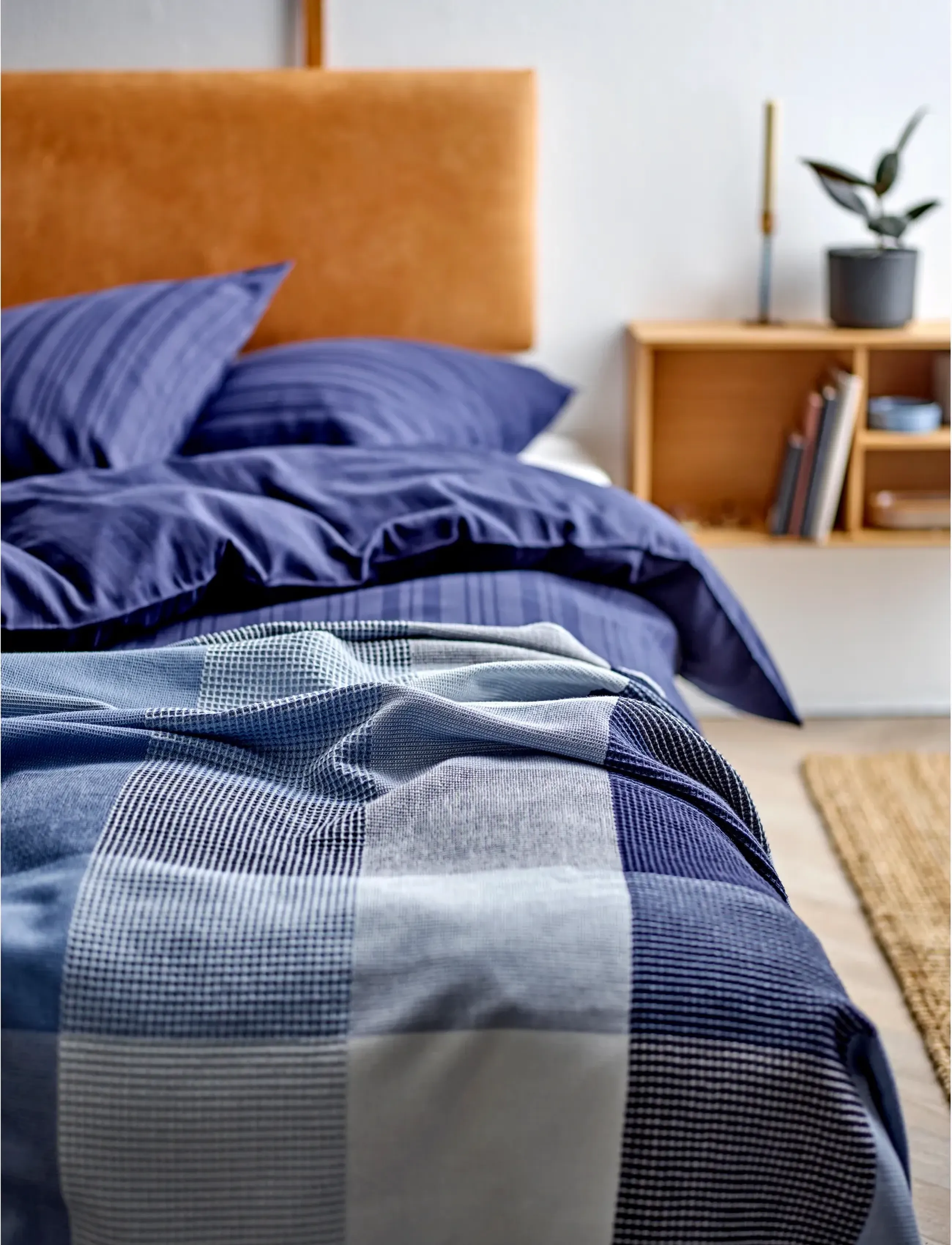 Södahl Sengetøj 200X220 Noble Navy Blue, cm 60X63 cm, Bedtextiles, Blau - Bed Sets, Homeware
