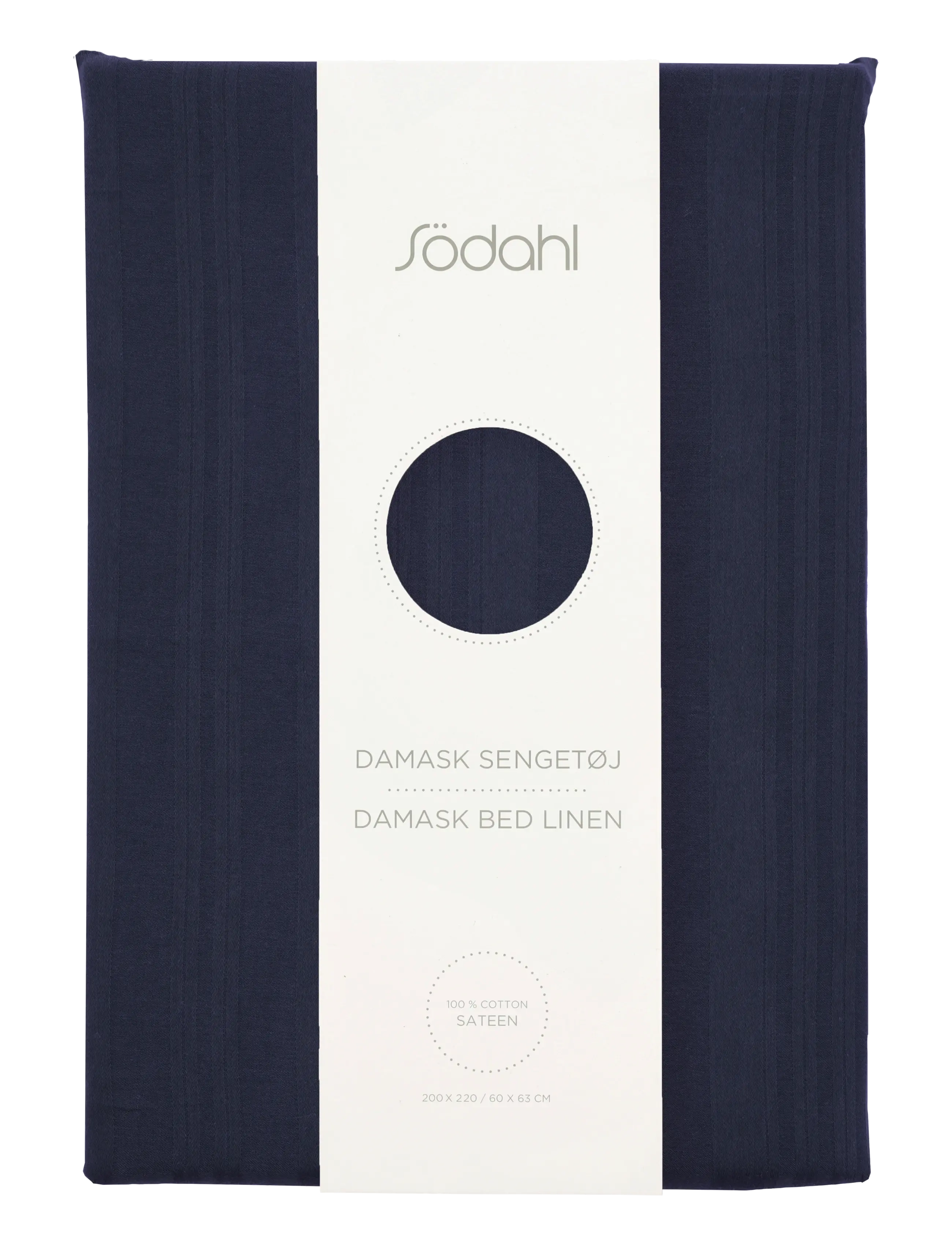Södahl - Sengetøj 200x220 Noble Navy blue - sengesæt - navy blue - 3