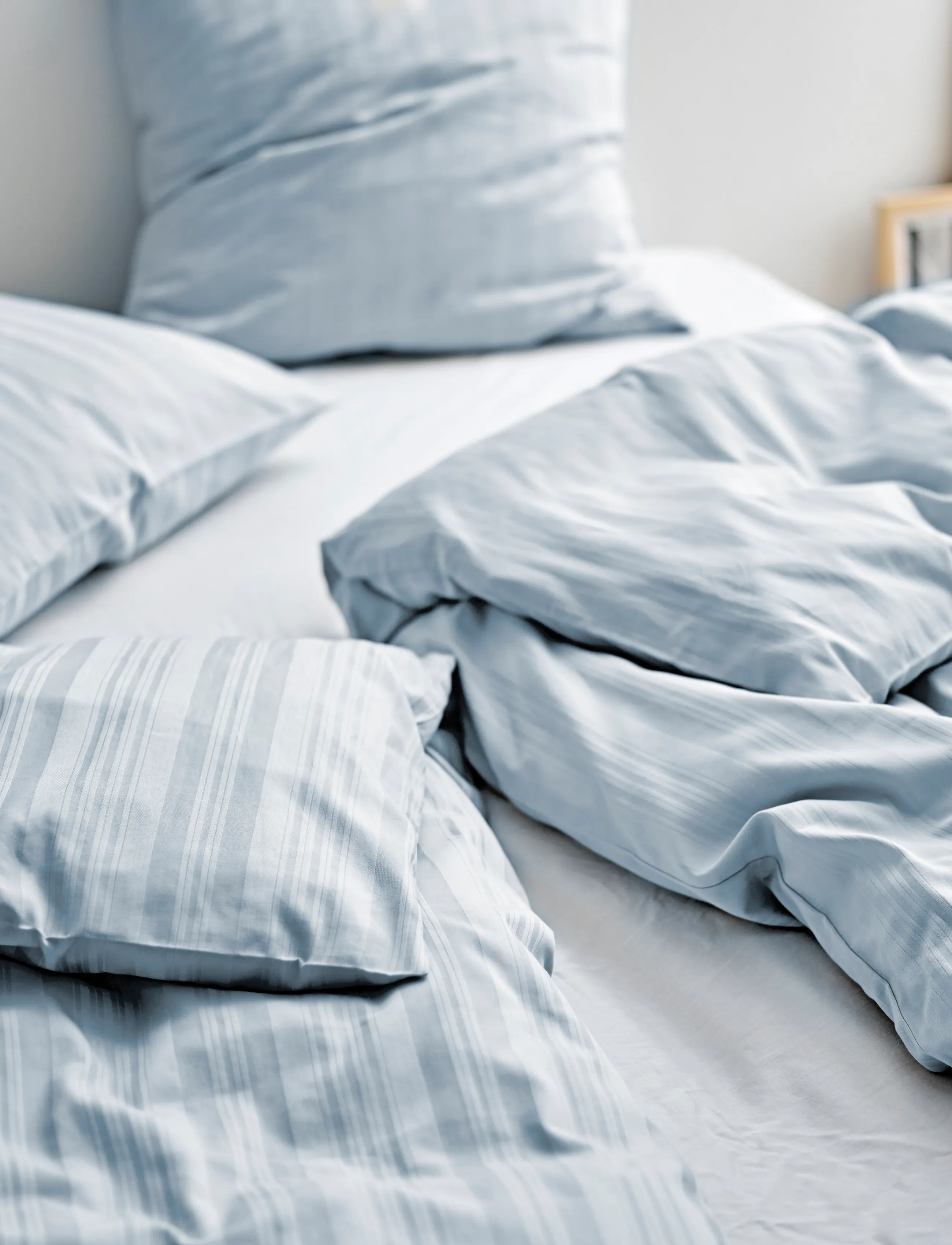 Södahl Sengetøj 140X220 Noble Linen Blue, cm 60X63 cm, Bedtextiles, Blau - Bed Sets, Homeware
