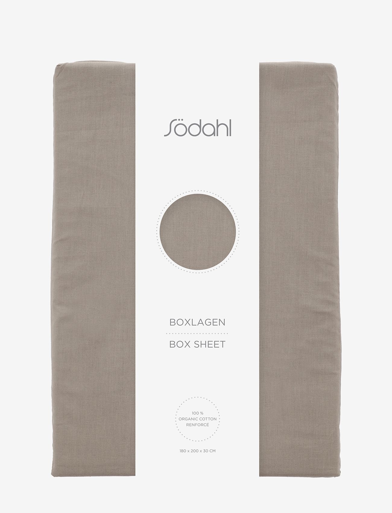 Södahl - Box sheet - spannbettlaken - taupe - 1