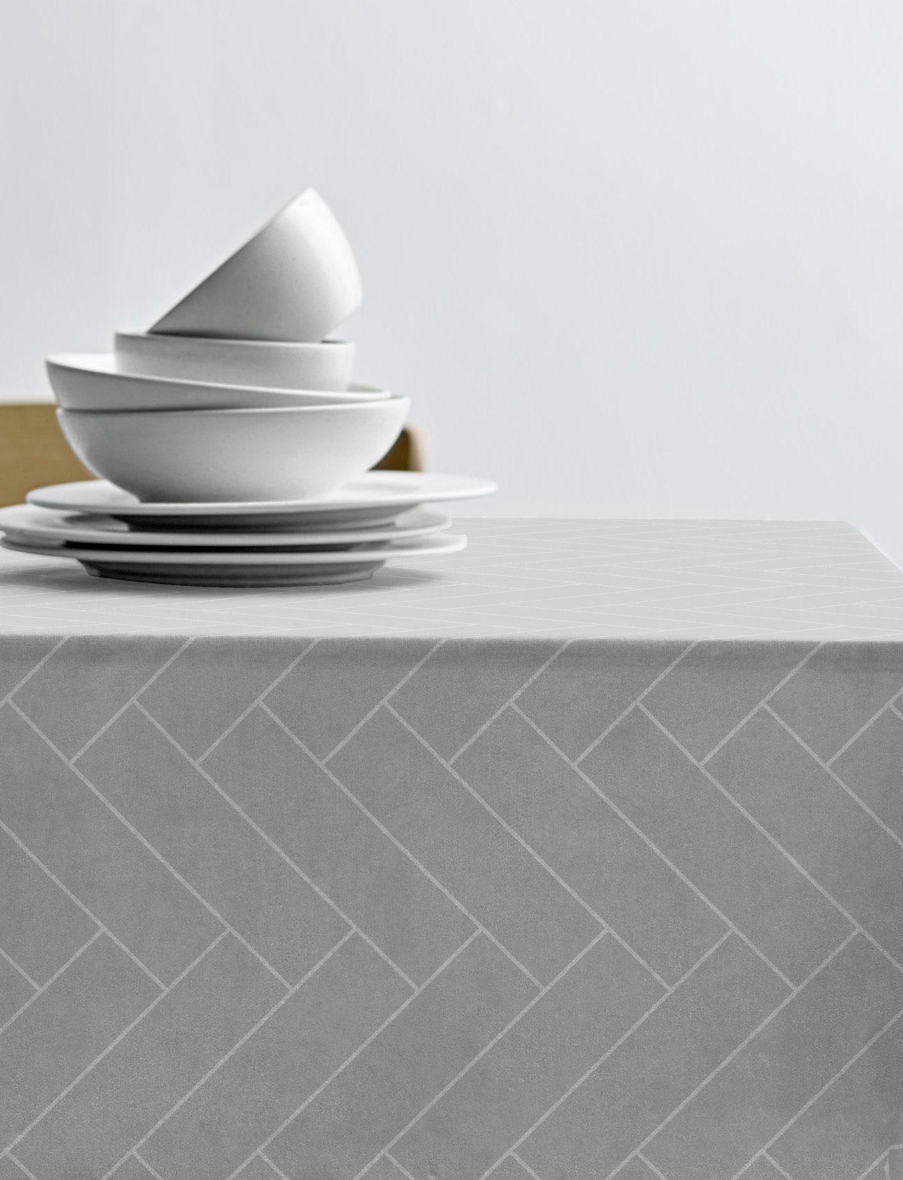 Södahl - Dug Tiles - duge & bordløbere - light grey - 1