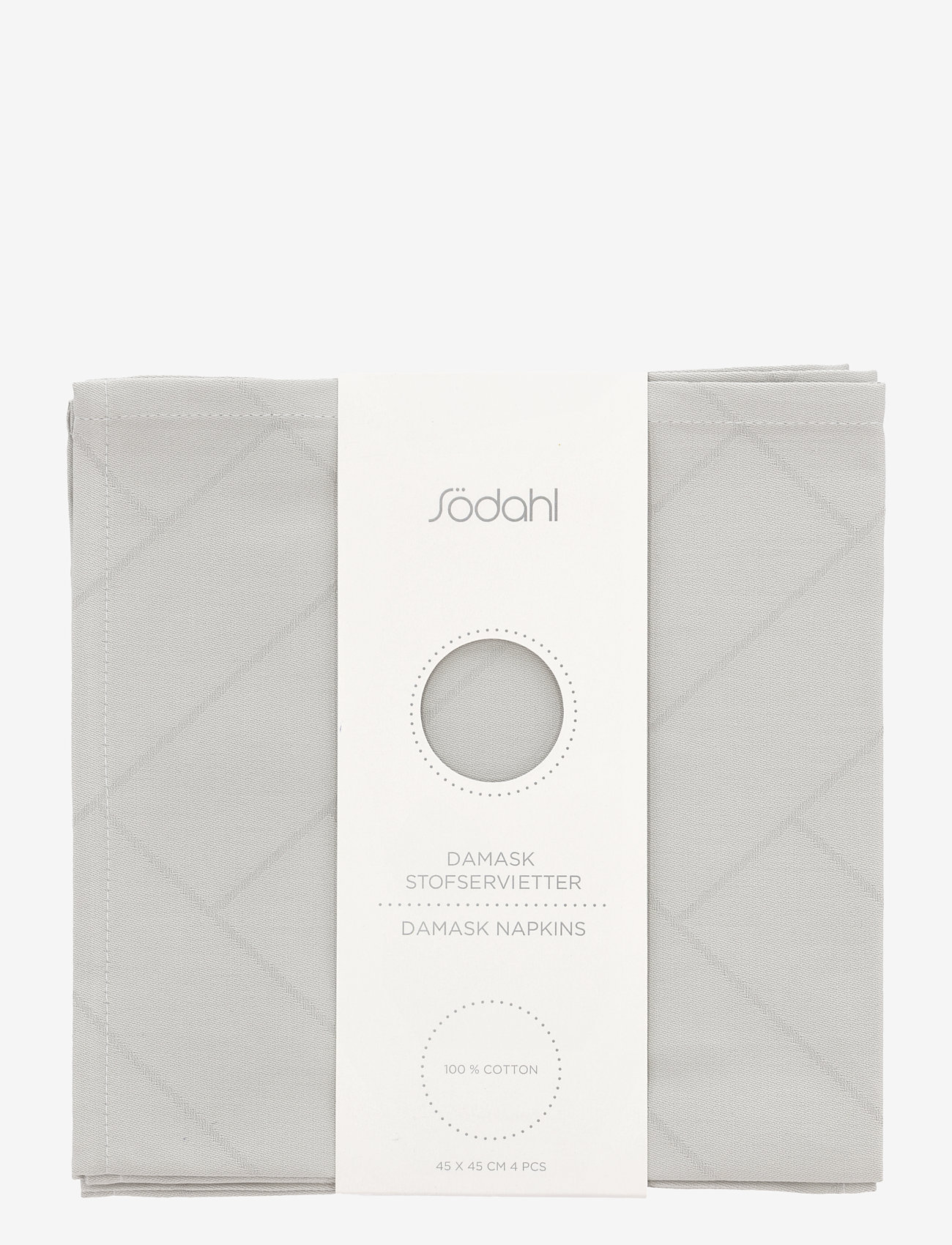 Södahl - Napkins Tiles 4 pcs - light grey - 1